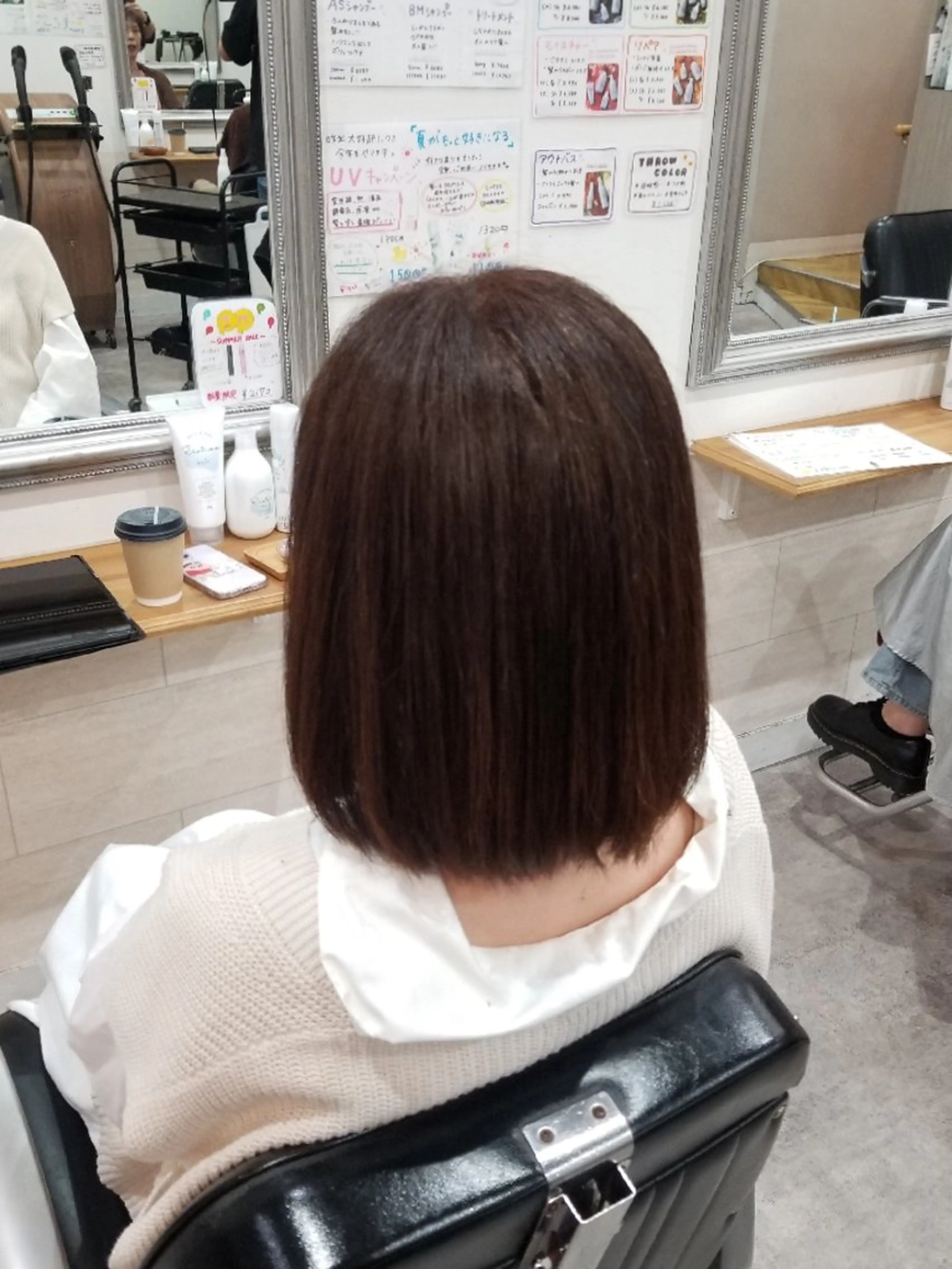カラー ヘアカラー トリートメント 暖色🍎透明感カラー 🩵小林かりんのヘアスタイル