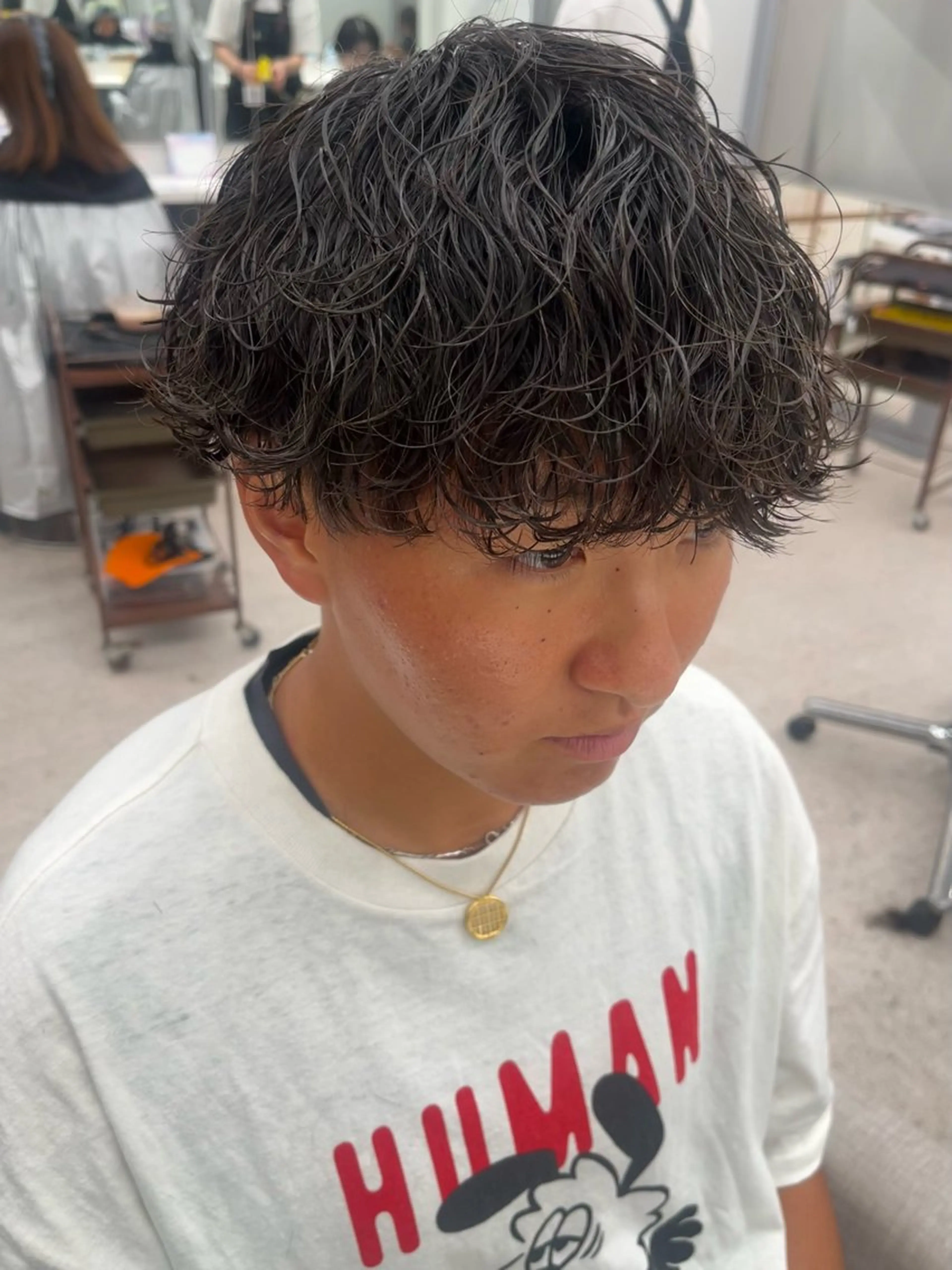 パーマ メンズ メンズパーマ 波巻きパーマ 🍐シャドウパーマ メンズ特化/守岡🍐のヘアスタイル