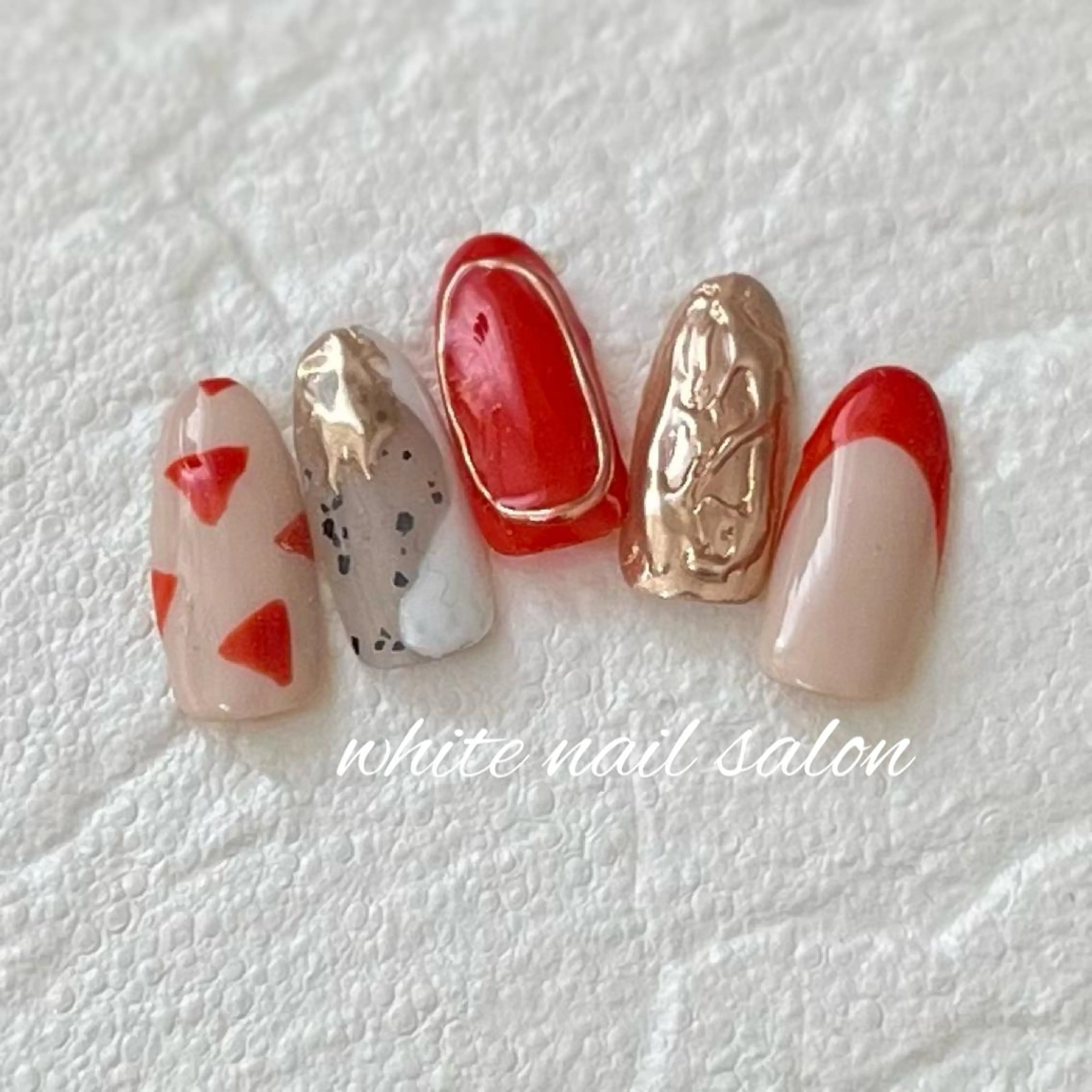 ネイル フットネイル ジェルネイル ハードジェル ラメ(グリッター) 持ち込み ハンドネイル white nail salonのネイルデザイン