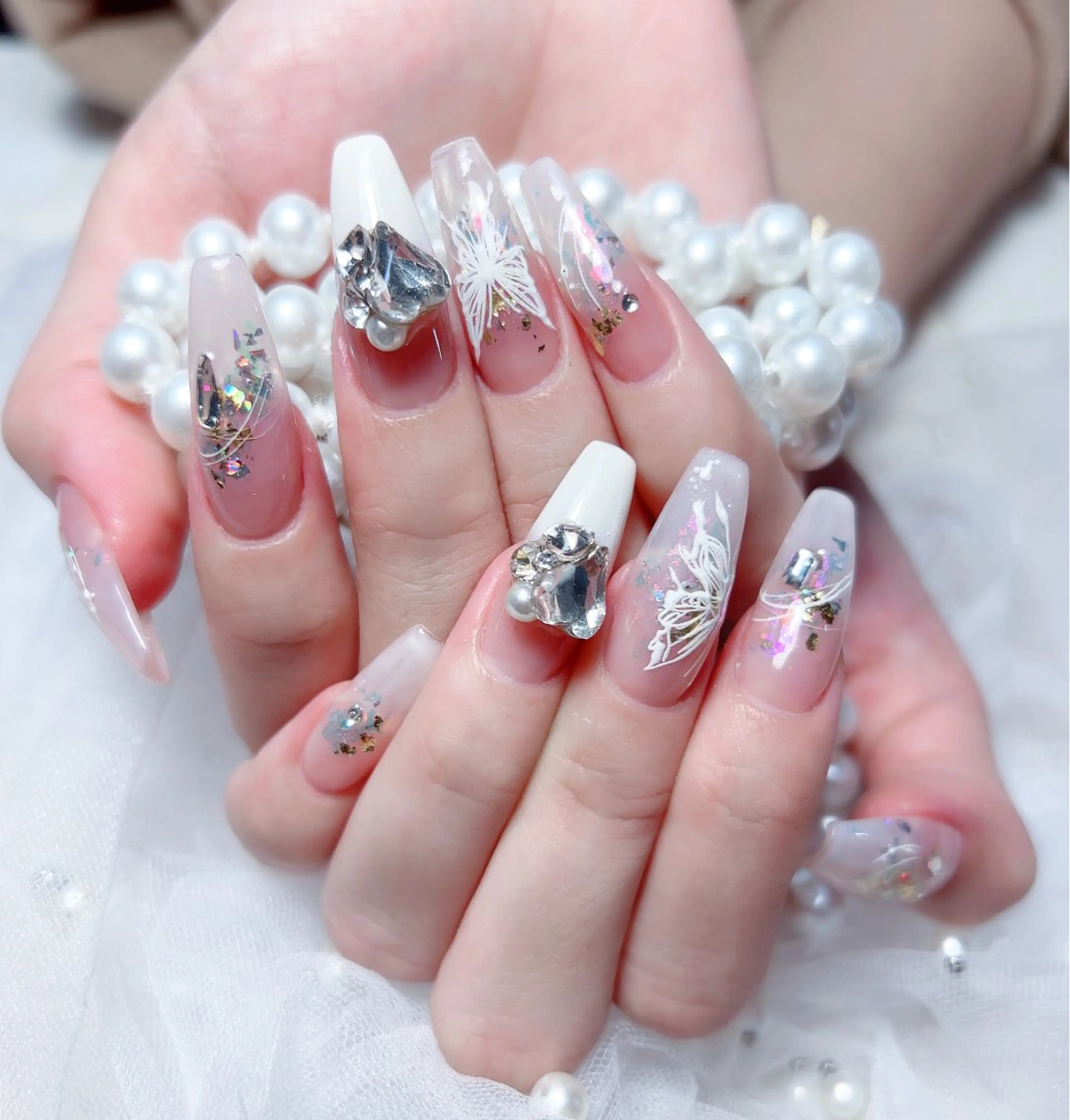 ネイル M🌷nail 長さだし専門店のネイルデザイン