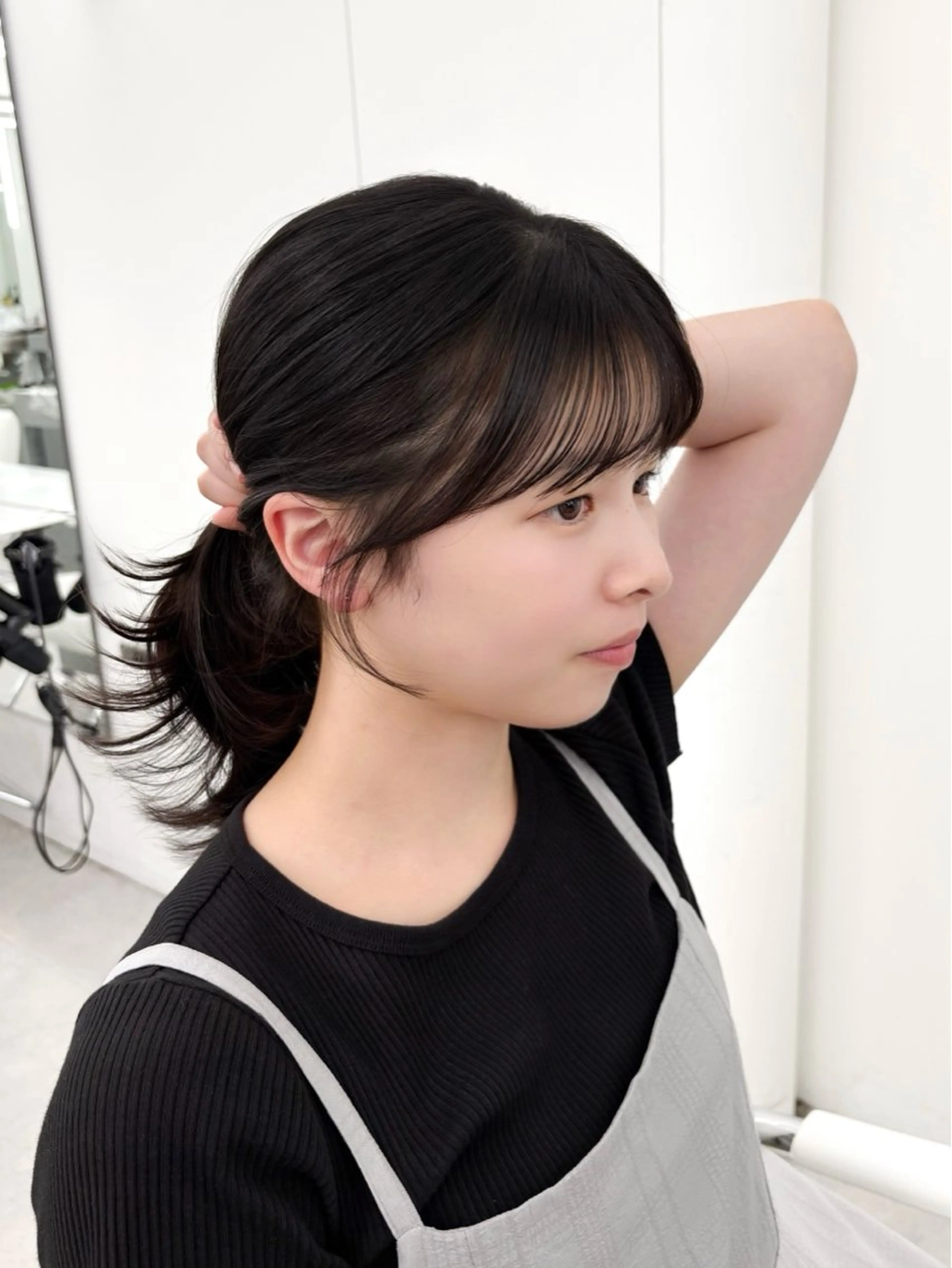 カット 韓国ヘア/レイヤー/ 顔まわり足立遥奈のヘアスタイル