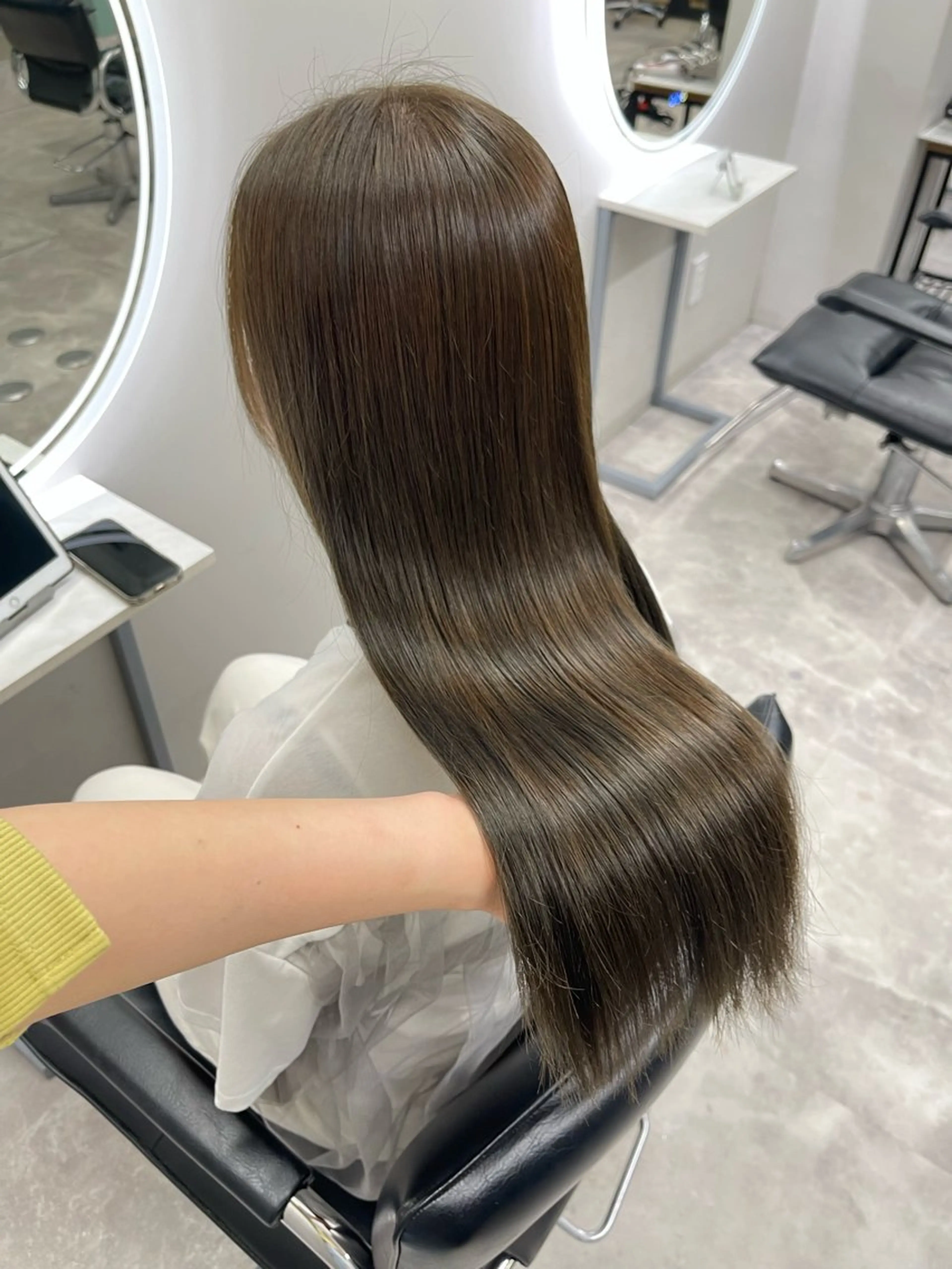 ロング カラー ブリーチ ブラウンカラー 透明感カラー ダブルカラー ブリーチなしカラー ヘアカラー トリートメント 渋谷ケアブリーチ Suuのヘアスタイル