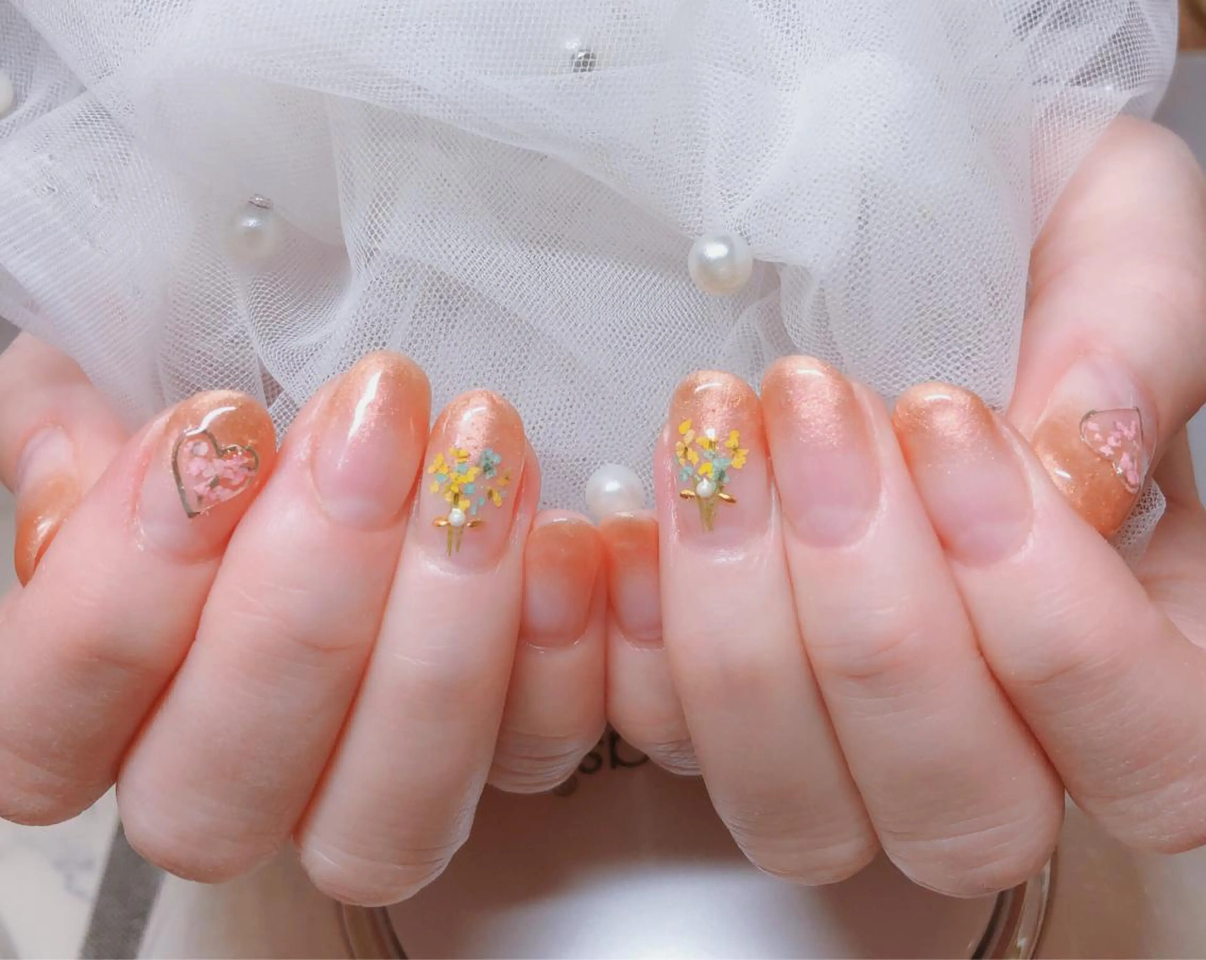 ネイル ハンドネイル マジック ミラーのネイルデザイン