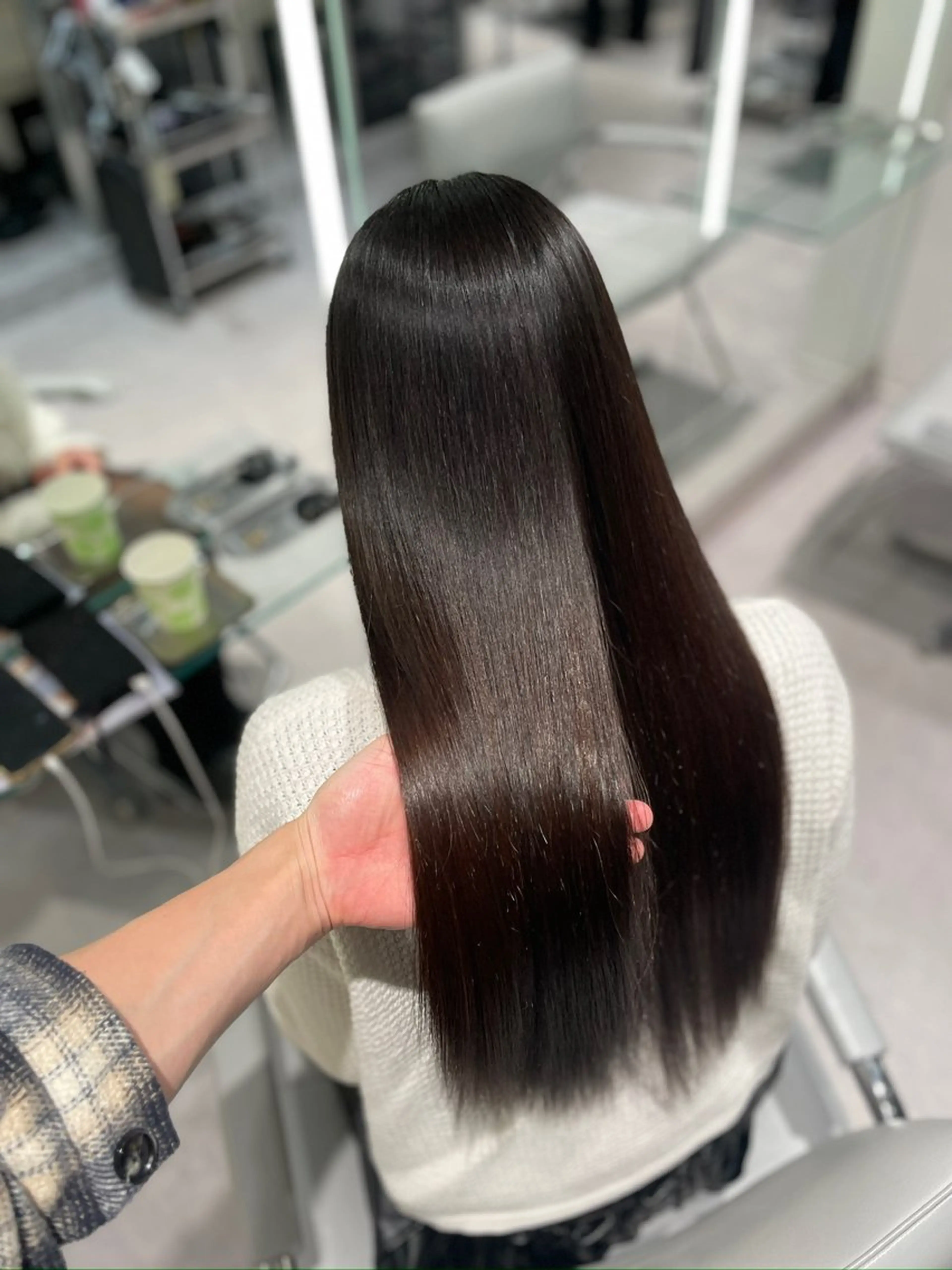 ロング 縮毛矯正 unique RINNEのヘアスタイル