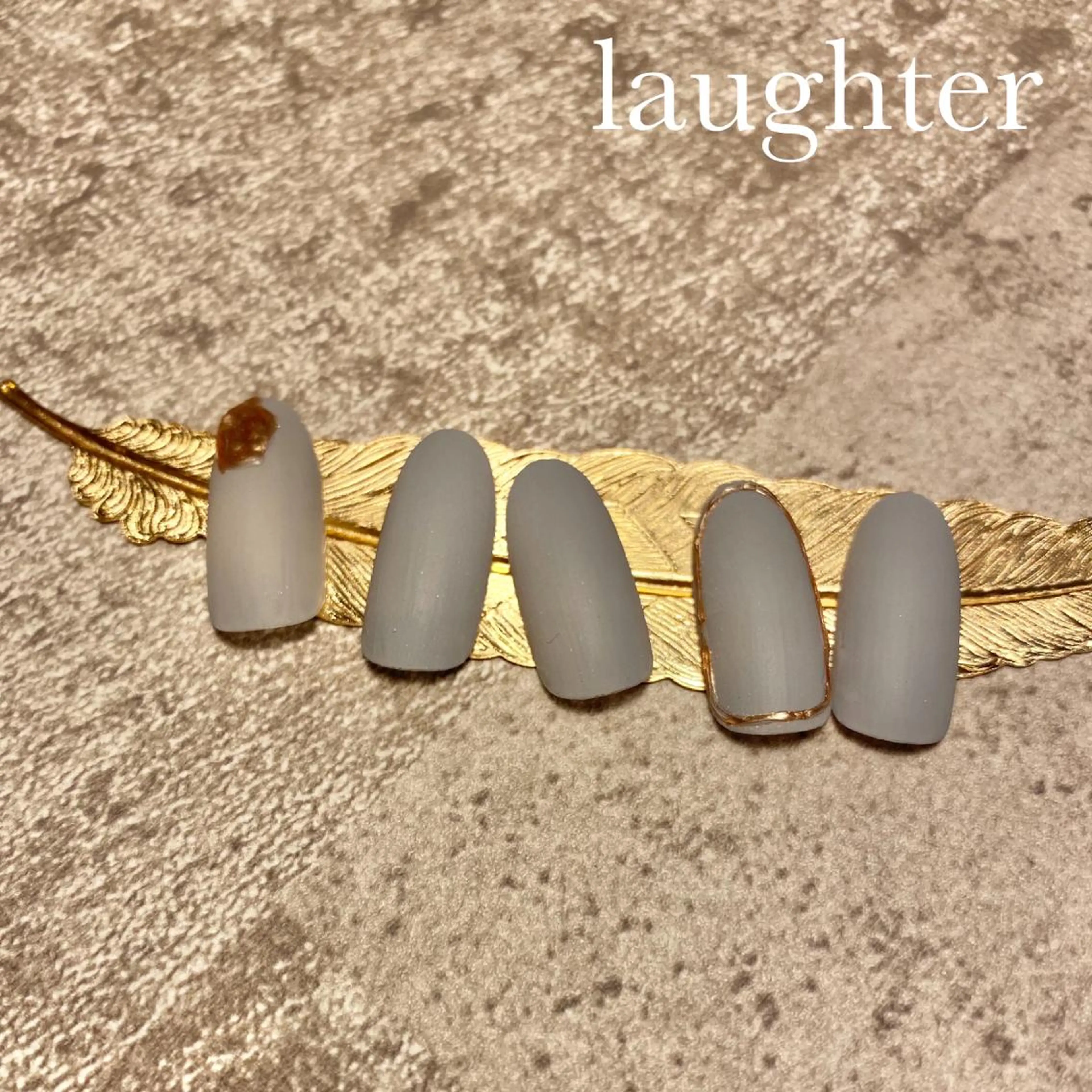 ネイル マットネイル ミラーネイル ハンドネイル laughter nailのネイルデザイン