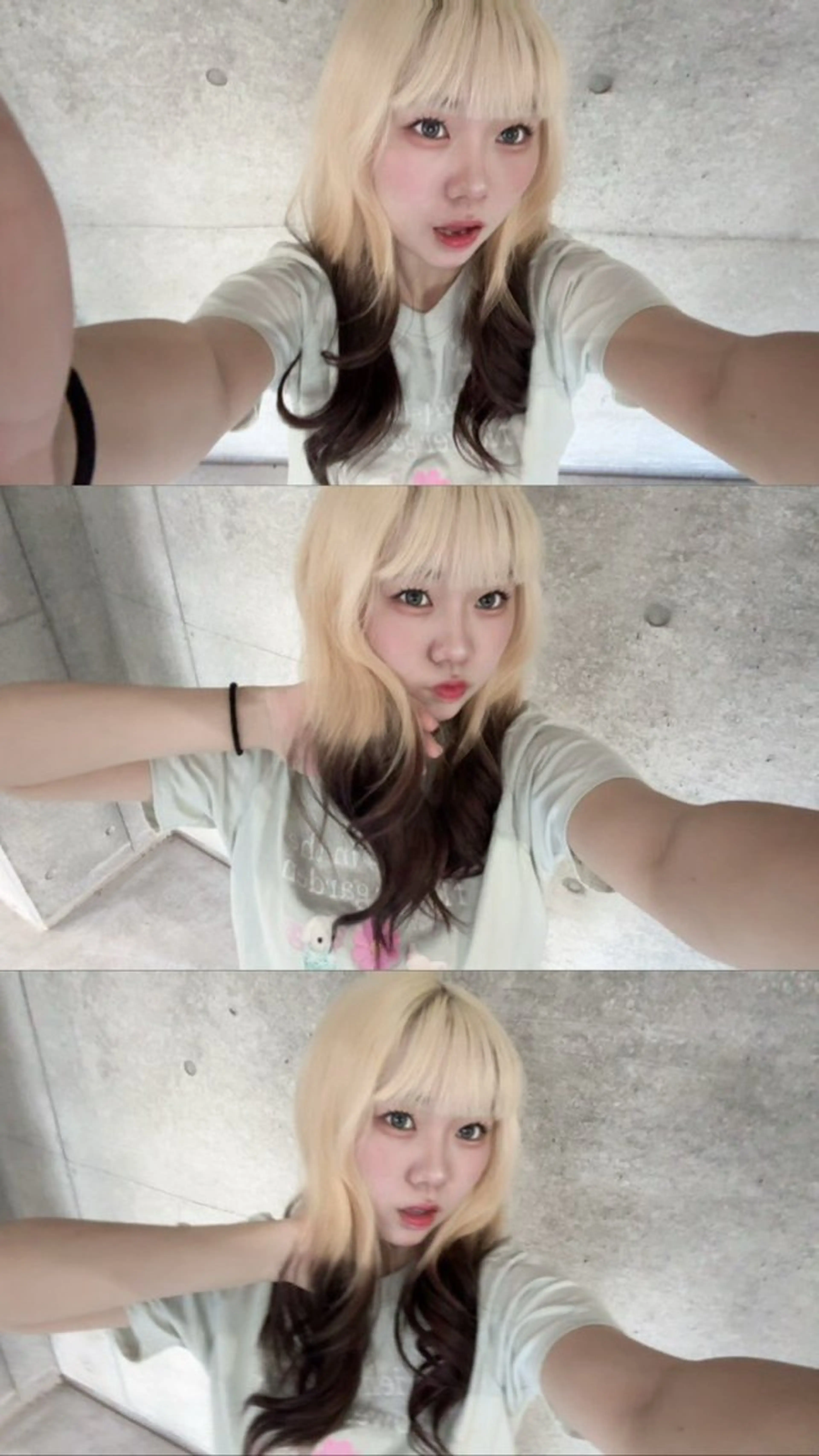 ロング カラー ブロンド ブラウンカラー 韓国ボブ/レイヤー ボブ/ EMIRIのヘアスタイル