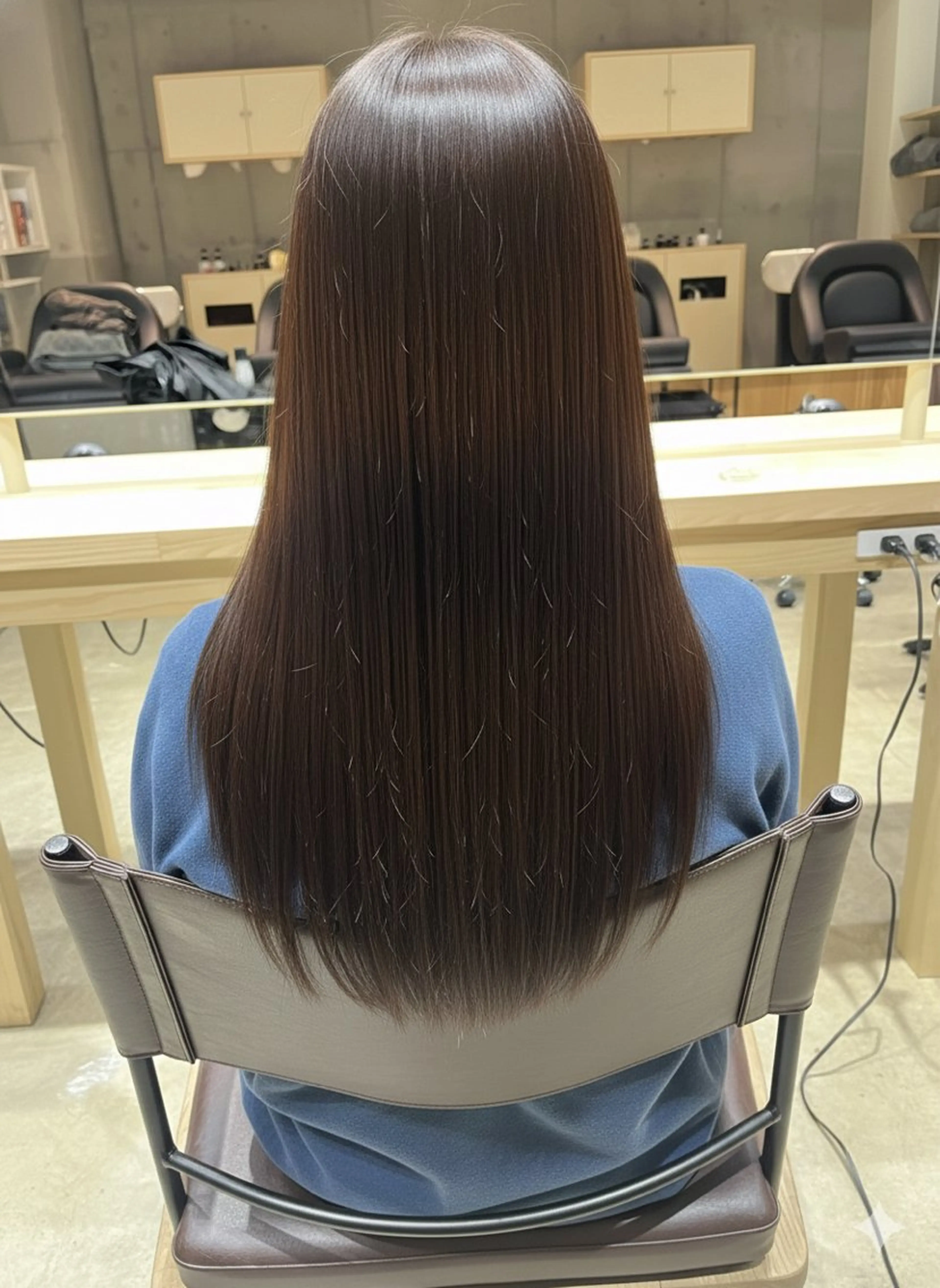 ロング 縮毛矯正 トリートメント 🫧艶感カラー/ あいり🤍のヘアスタイル