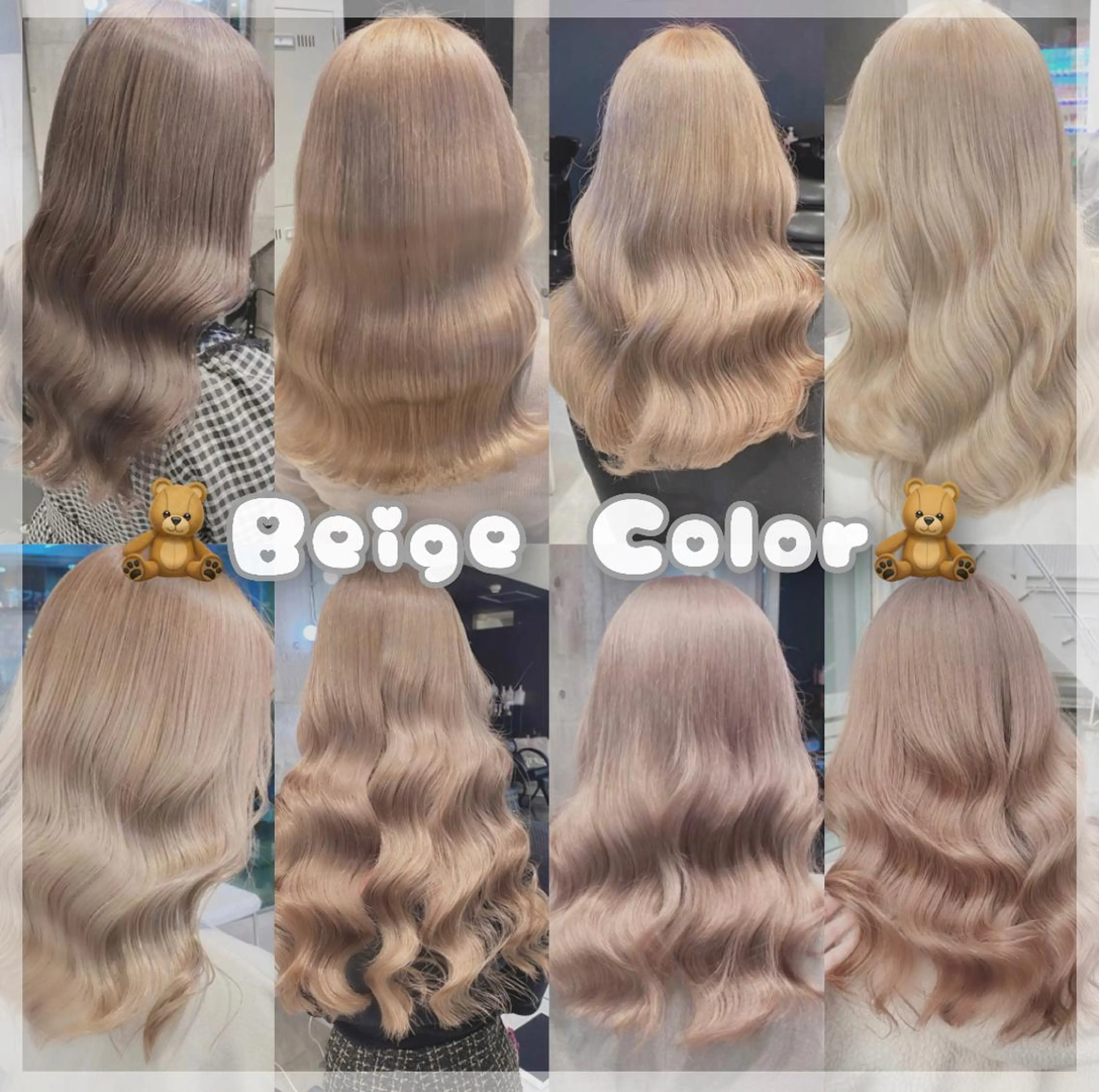 ロング カラー ヘアアレンジ アッシュ アッシュグレー アッシュグレージュ バレイヤージュ ミストバング 韓国ヘア 🦋KIRA🦋のヘアスタイル