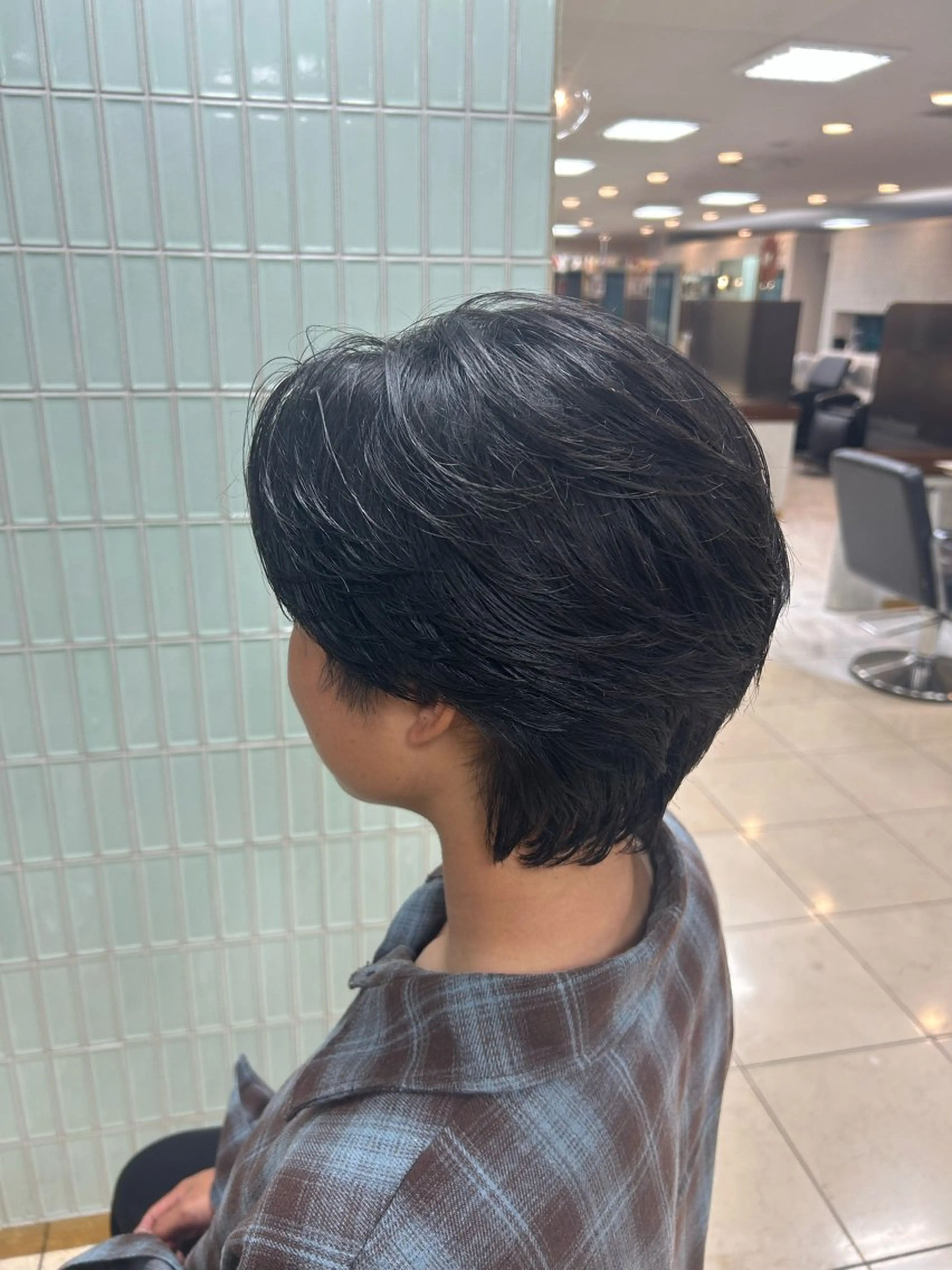 ショート パーマ パーマ 秋山 果凜のヘアスタイル