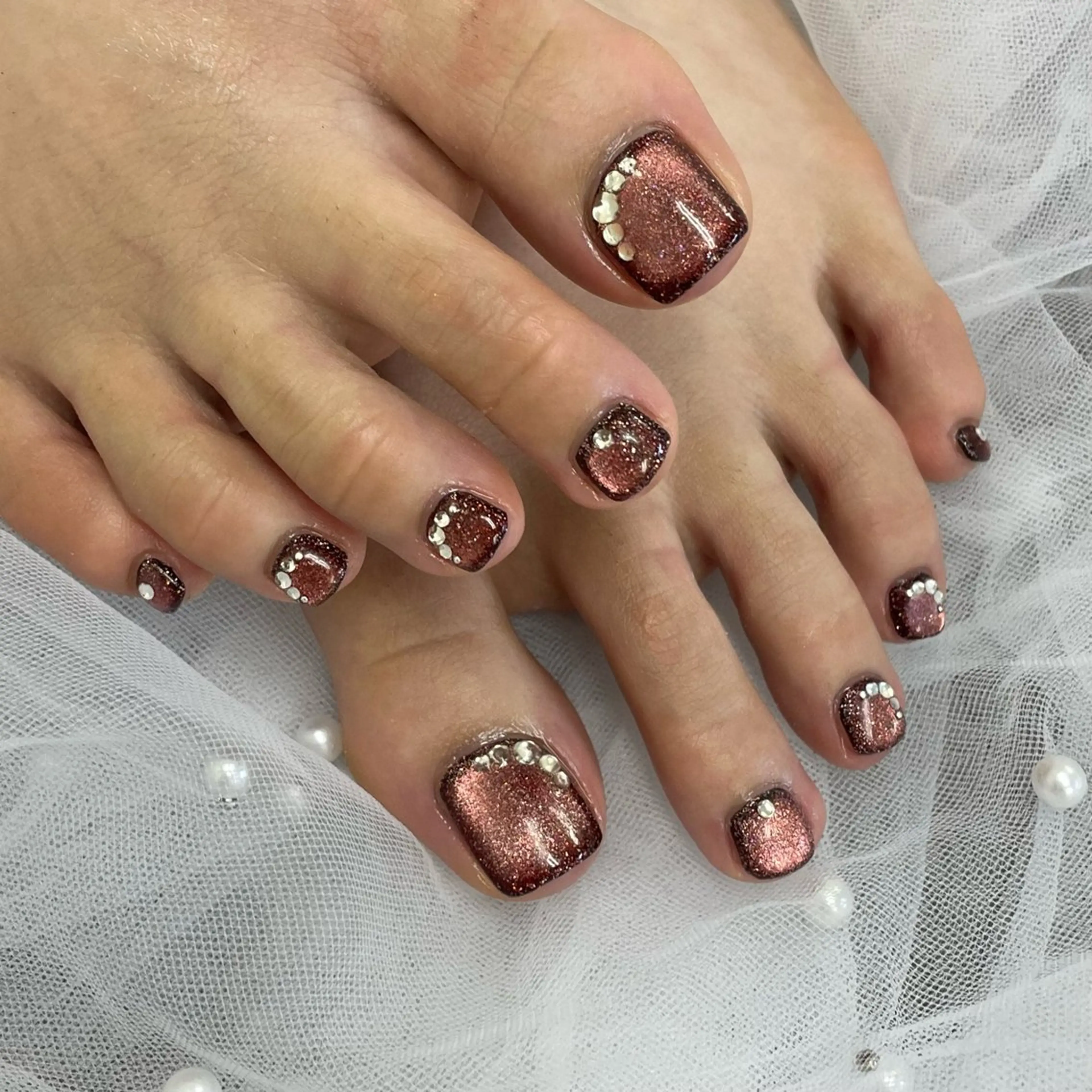 ネイル ハンドネイル フットネイル S LOUNGE NAIL所属・パーツたくさん🍓 SUMIのネイルデザイン