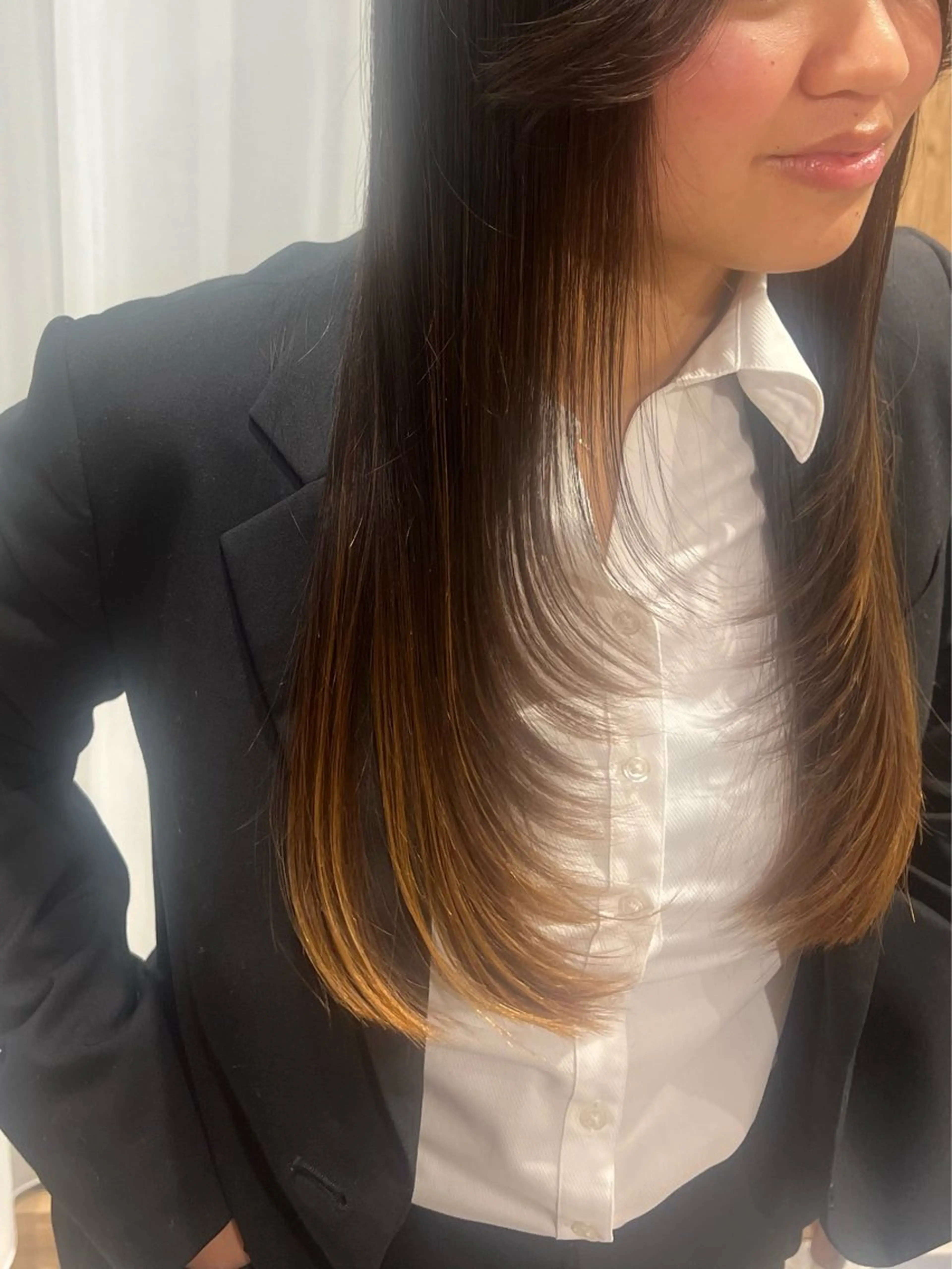 ロング 藤村 ひよりのヘアスタイル