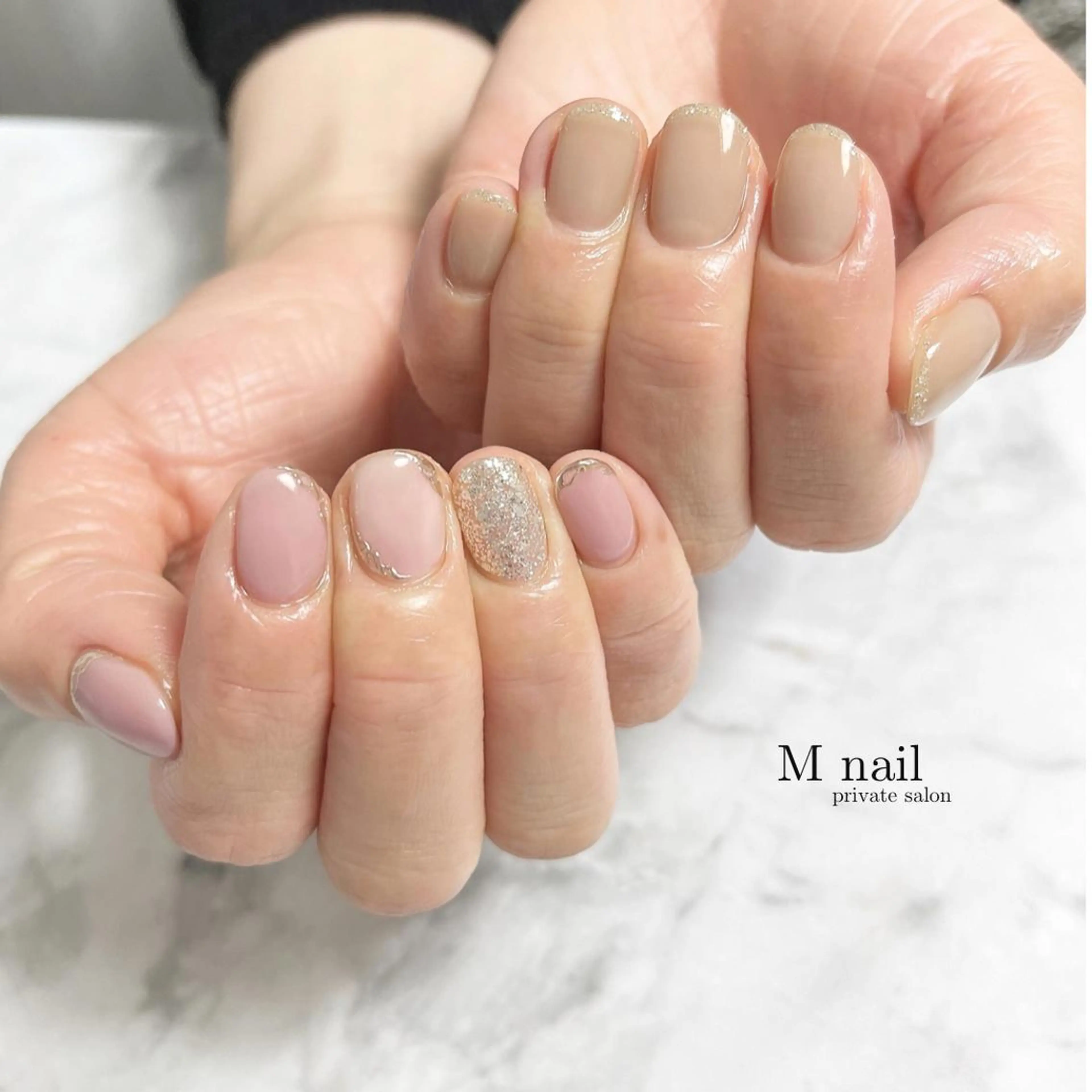 ネイル ショートネイル ハンドネイル M　nail所属・M nailのネイルデザイン