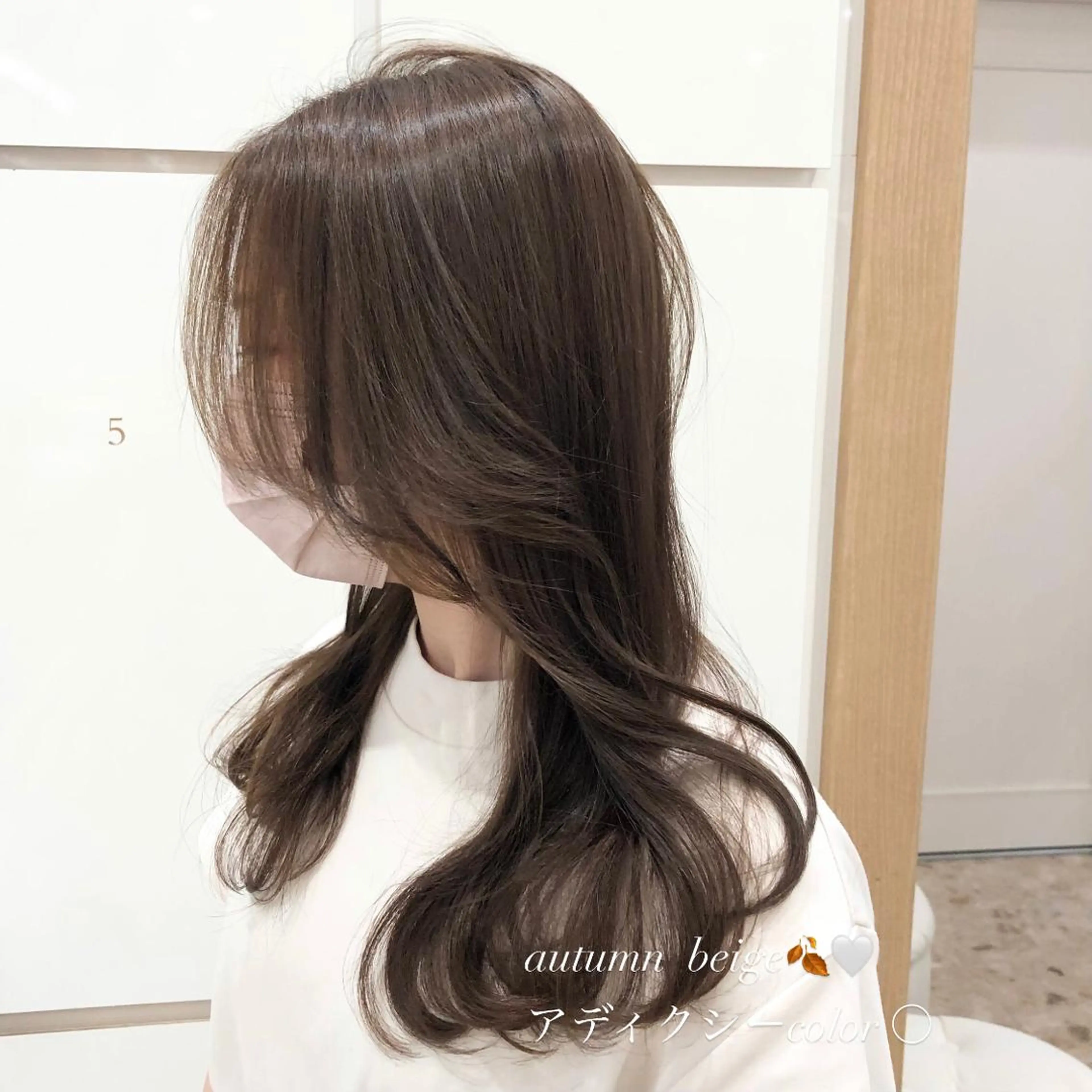 ロング カラー ブリーチ 透明感カラー ブリーチなしカラー 顔まわりレイヤー 顔周りカット マツパ♡アイブロウ 南草津の眉毛・アイブロウイメージ