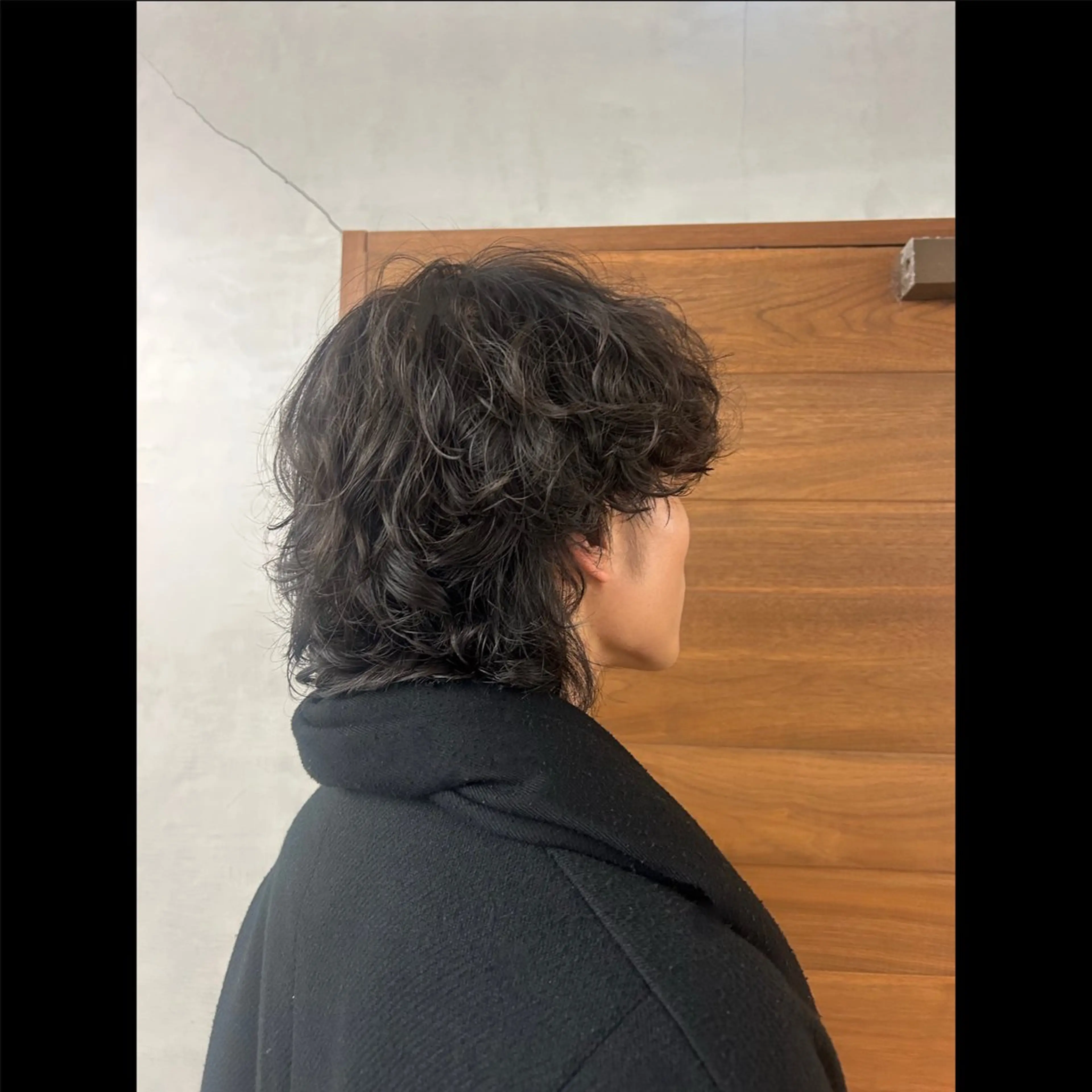 パーマ メンズ メンズパーマ メンズウルフカット ウルフカット カットモデル/ボブ/ reina🐈‍⬛のヘアスタイル