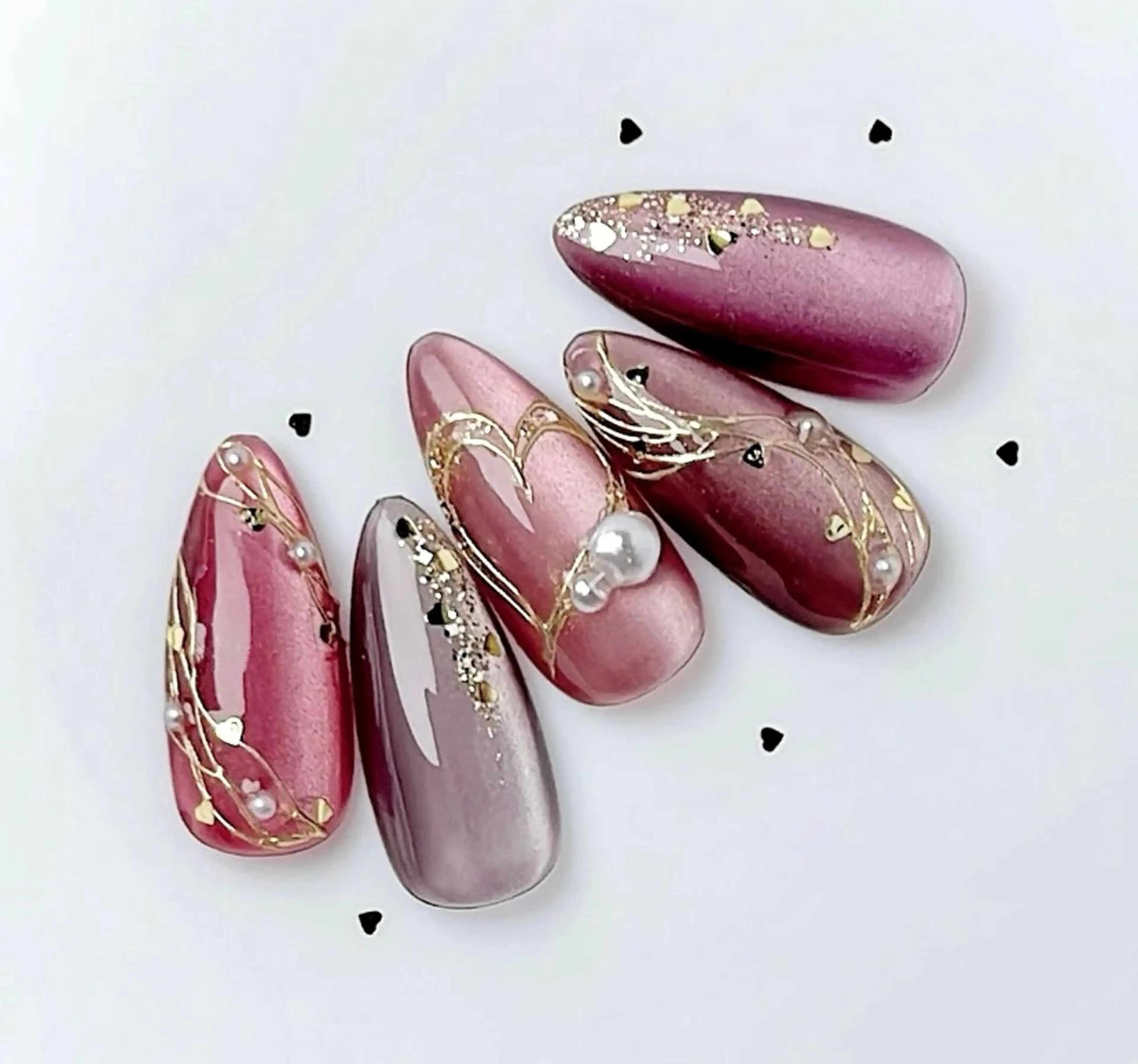 ネイル アートネイル チークネイル 長さ出し フレンチネイル ジェルネイル YK Beauty Salonのマツエク・マツパデザイン