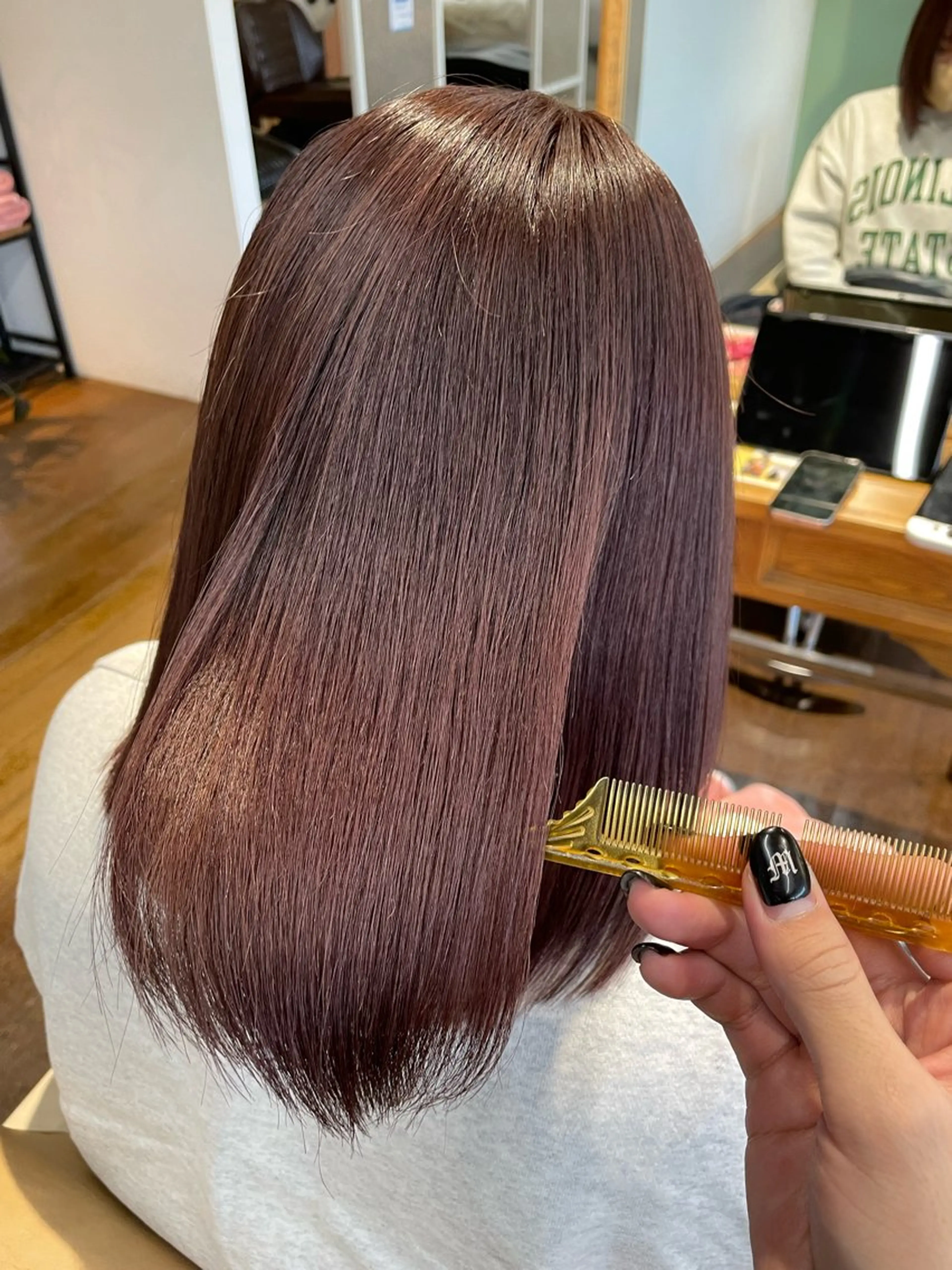 ミディアム カット ヘアカラー KAZUKI/ 髪質改善のヘアスタイル