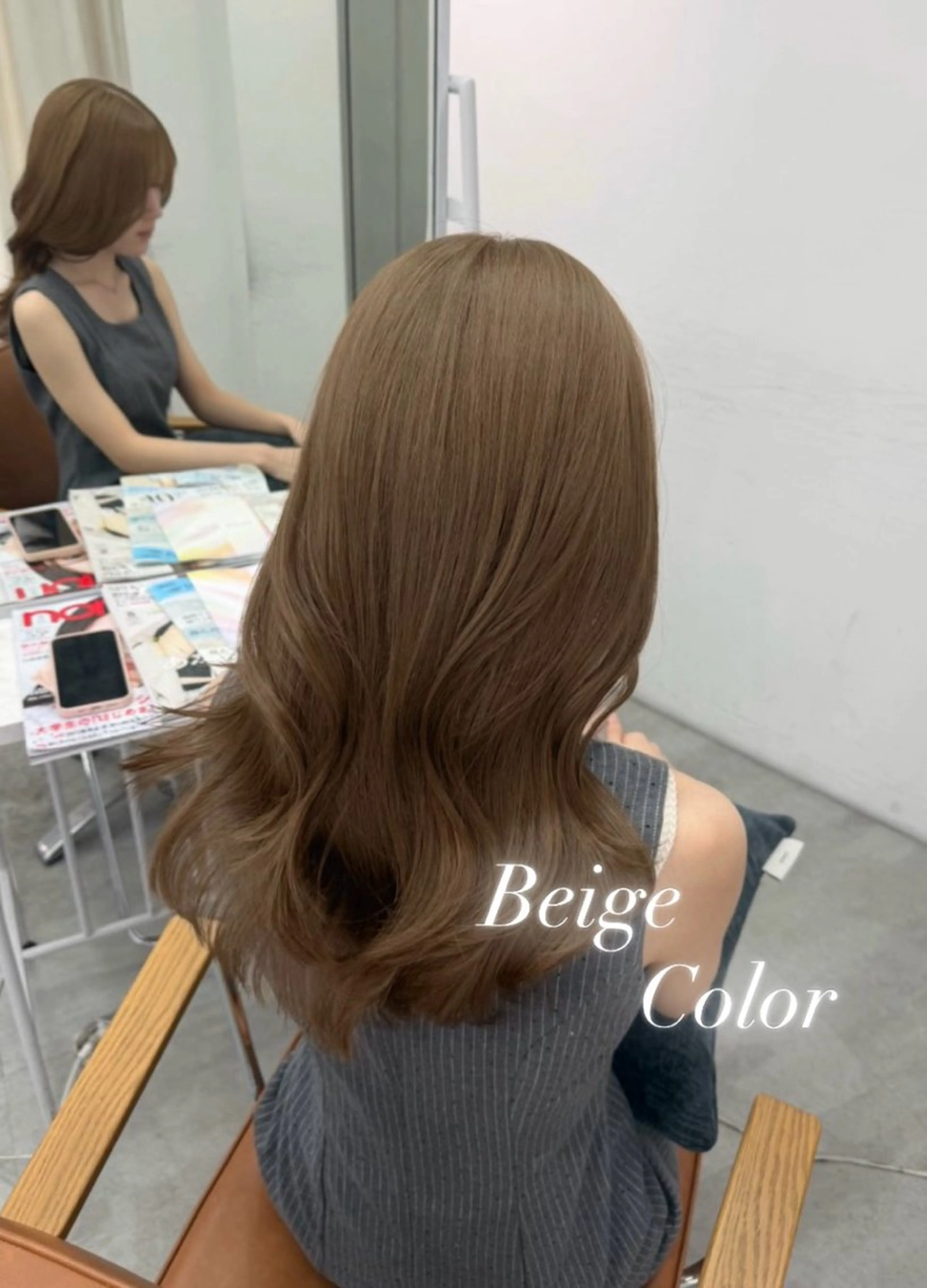 ロング カラー ヘアカラー 韓国系艶髪🎀 miyuuのヘアスタイル