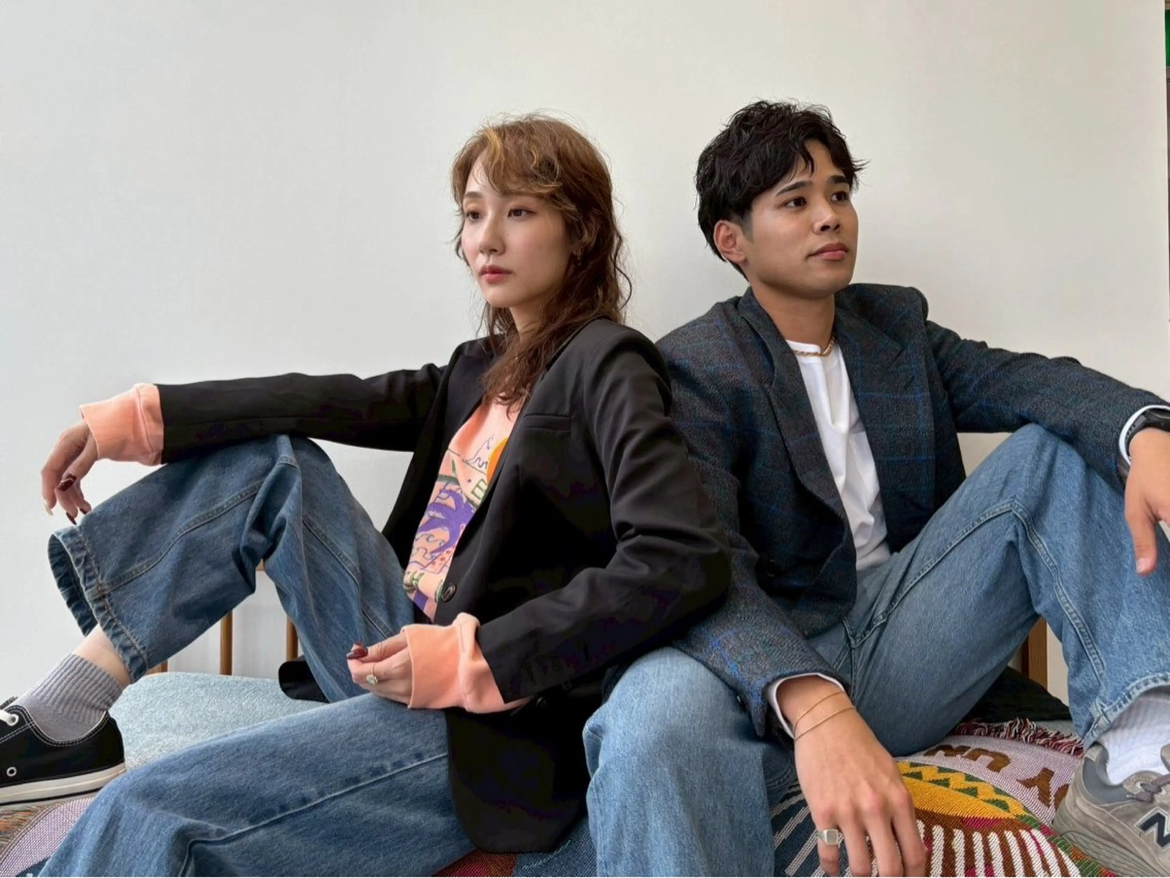 ロング パーマ レイヤーカット カット ヘアカラー トリートメント cana 札幌レイヤースタイルのヘアスタイル