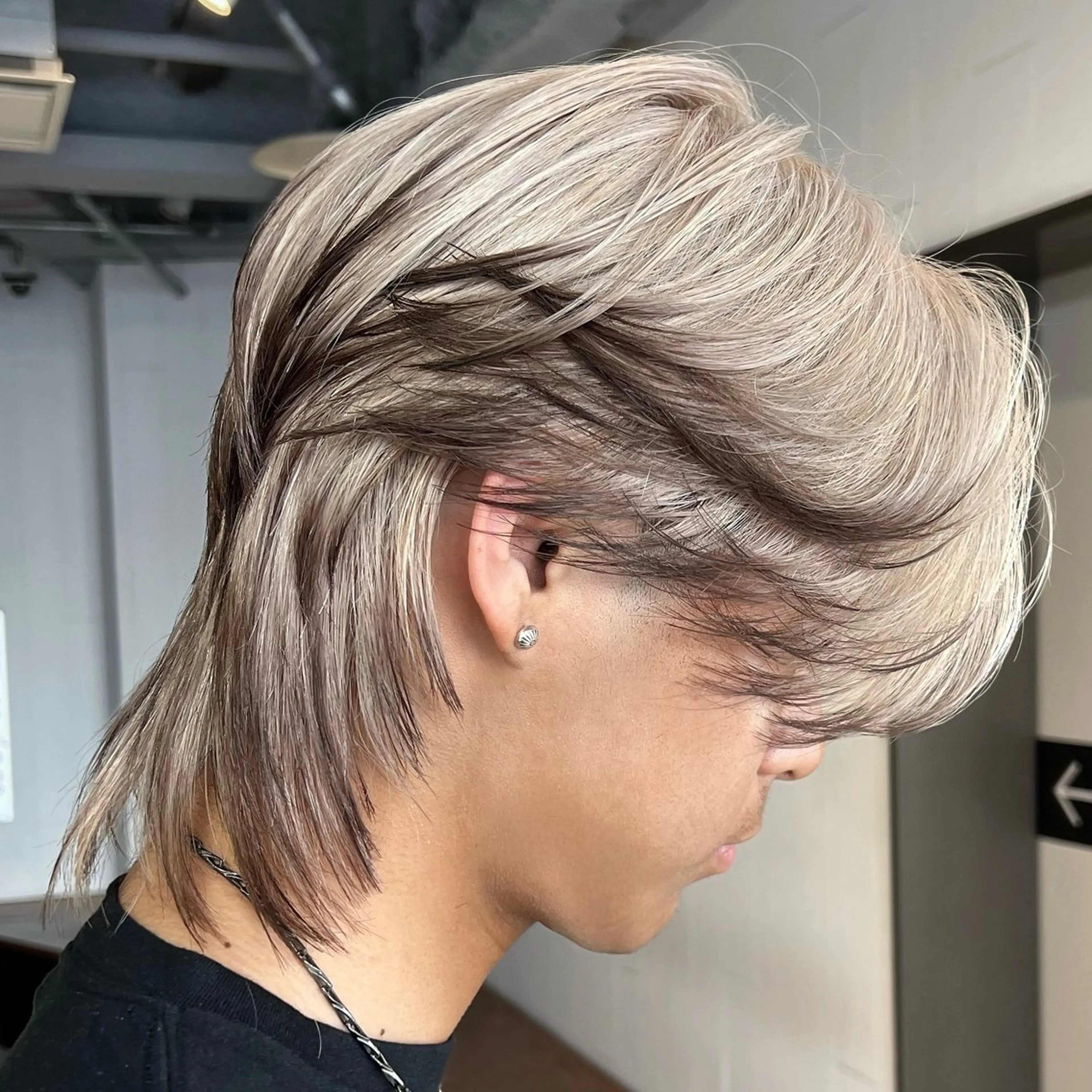 メンズ カット ヘアカラー トリートメント 池袋センターパート 特化YUUKIのヘアスタイル