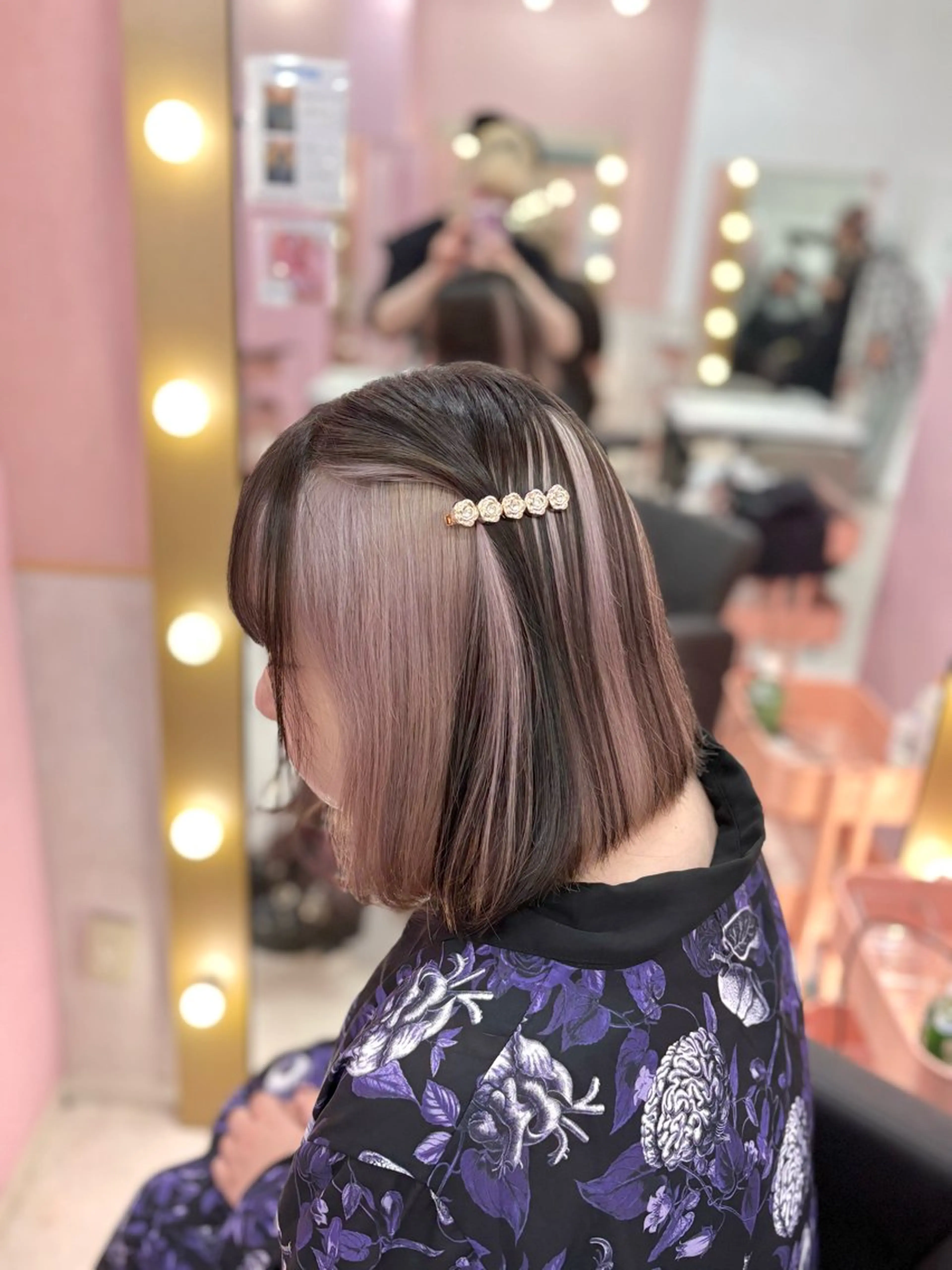 ミディアム カラー 甘ふわgirly🎀 ハイトーン🤍Ramのヘアスタイル