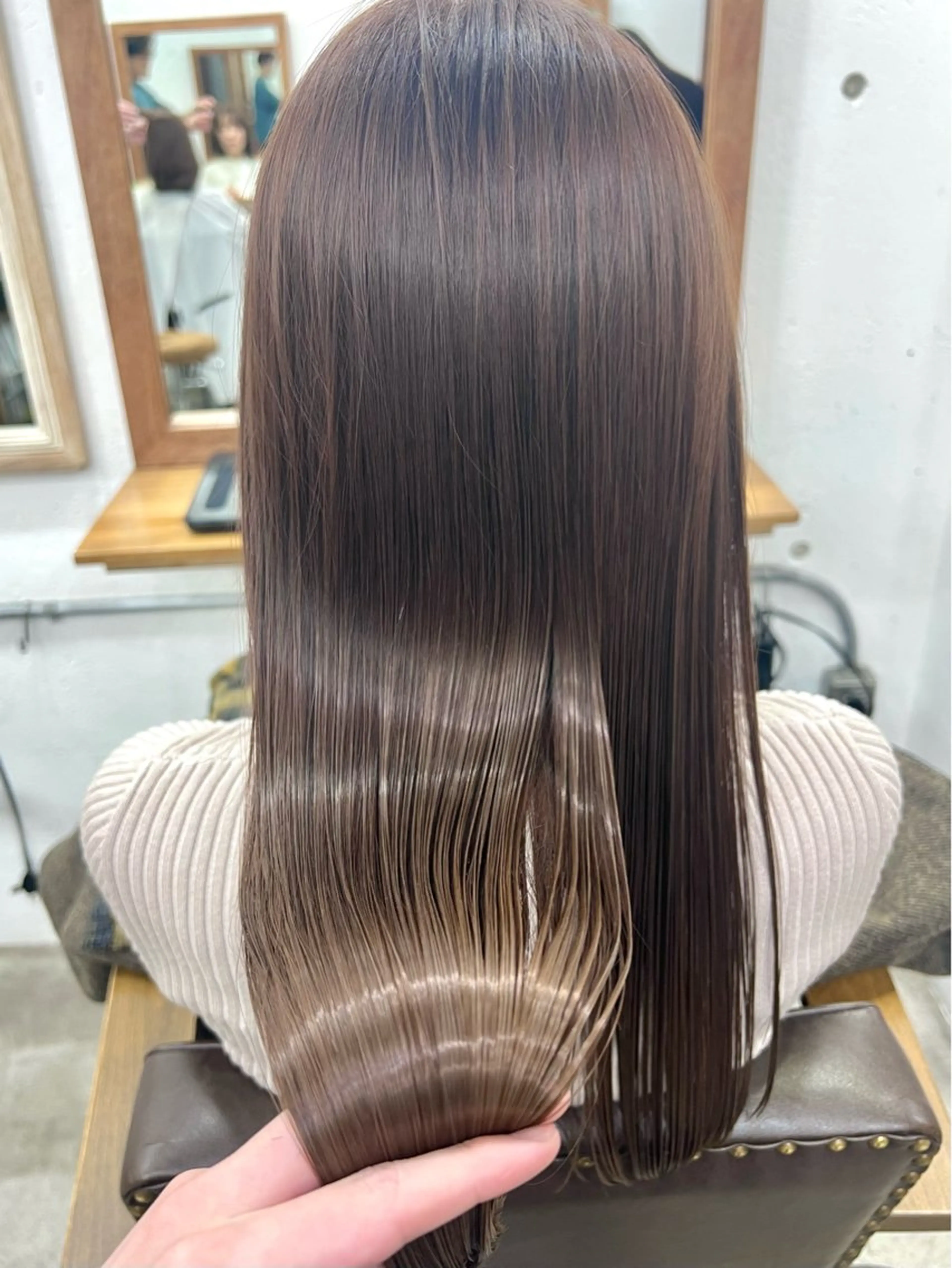 ロング カラー カット ヘアカラー トリートメント 木村陸弥 似合わせ 透明感カラー🌿のヘアスタイル