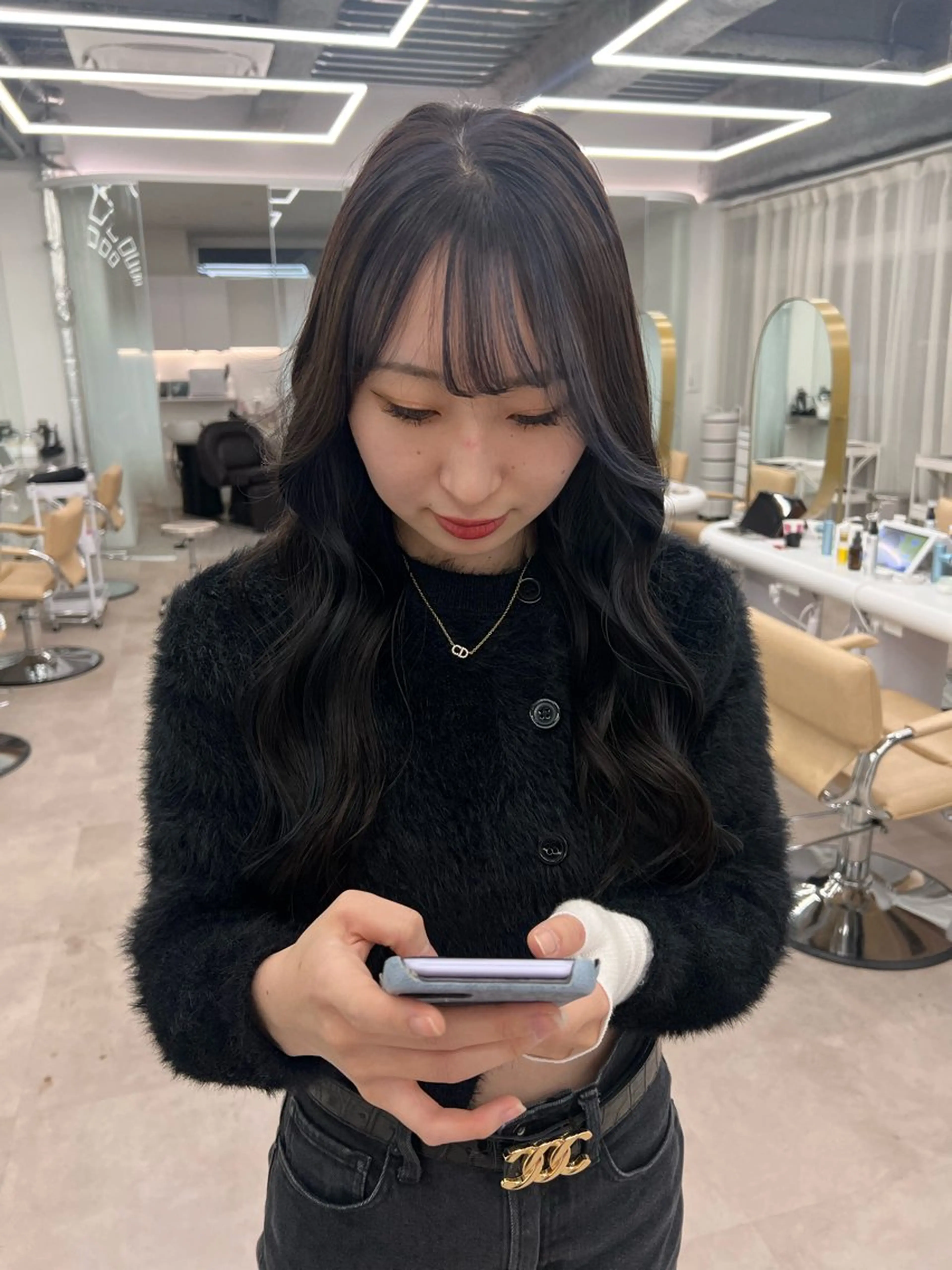 ロング ヘアカラー ✨ブリーチ/顔周り レイヤー¦YUKA✨のヘアスタイル