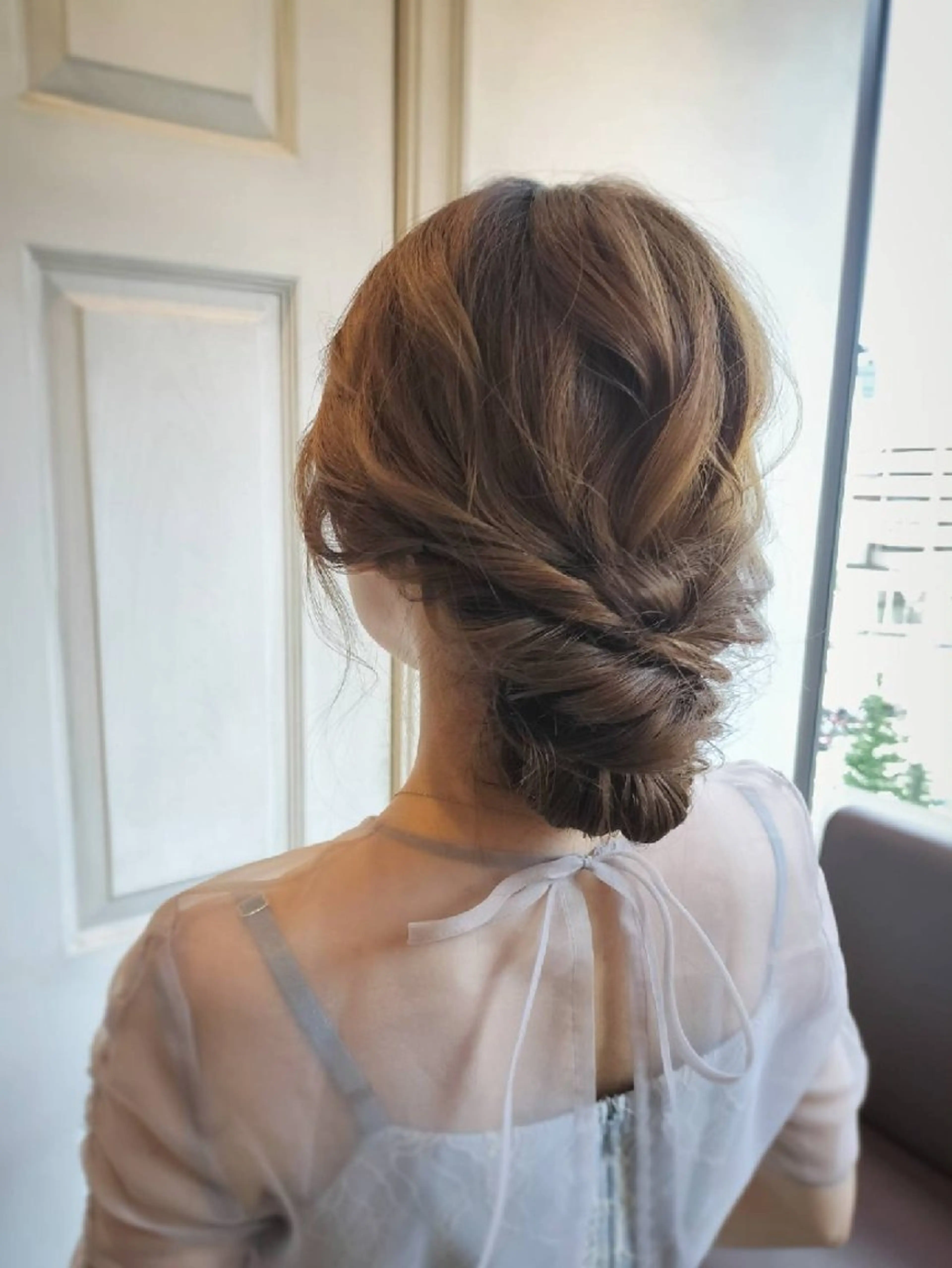 セミロング ヘアアレンジ Watanabe. cのヘアスタイル
