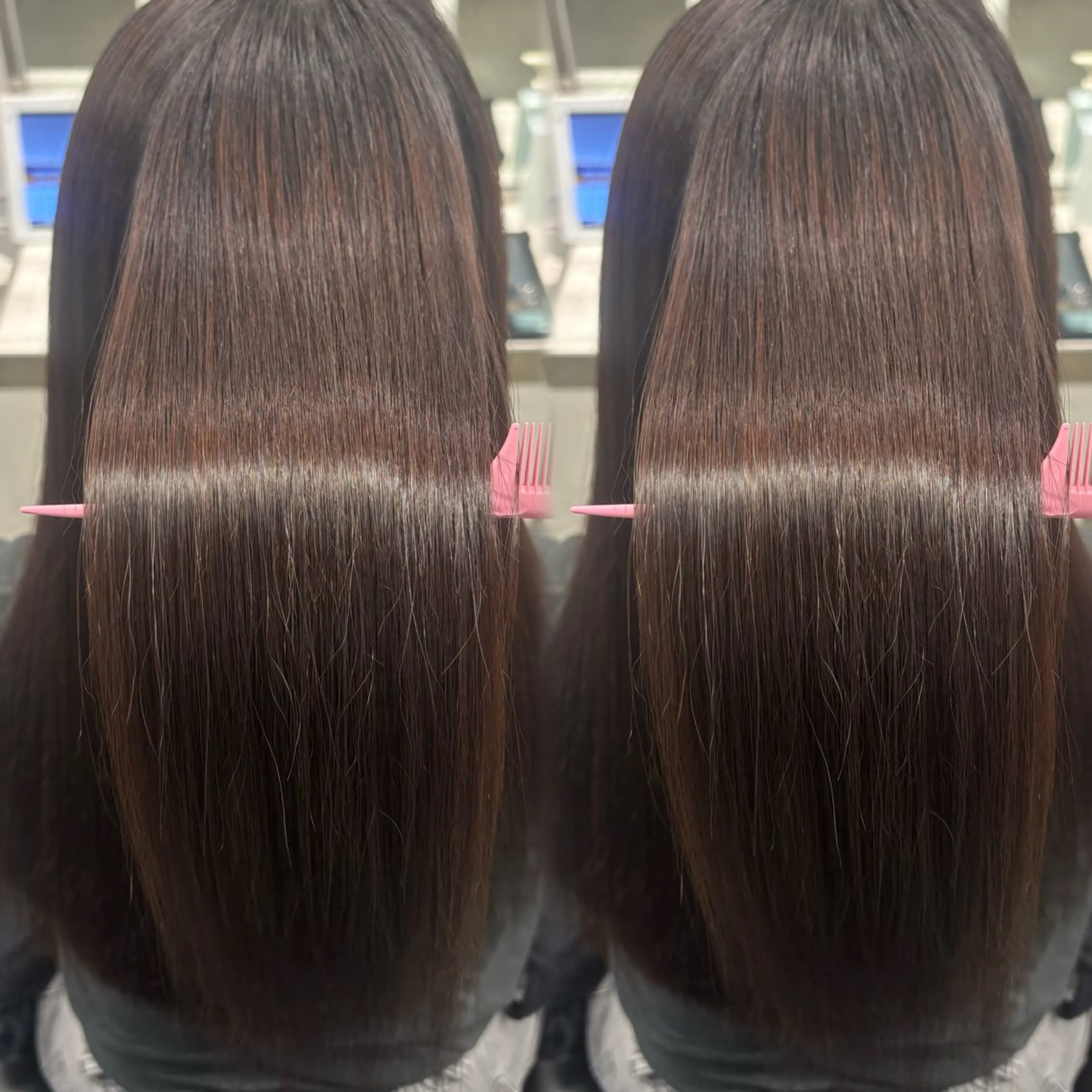 ロング 髪質改善ストレート /暖色カラー🎀🪞のヘアスタイル