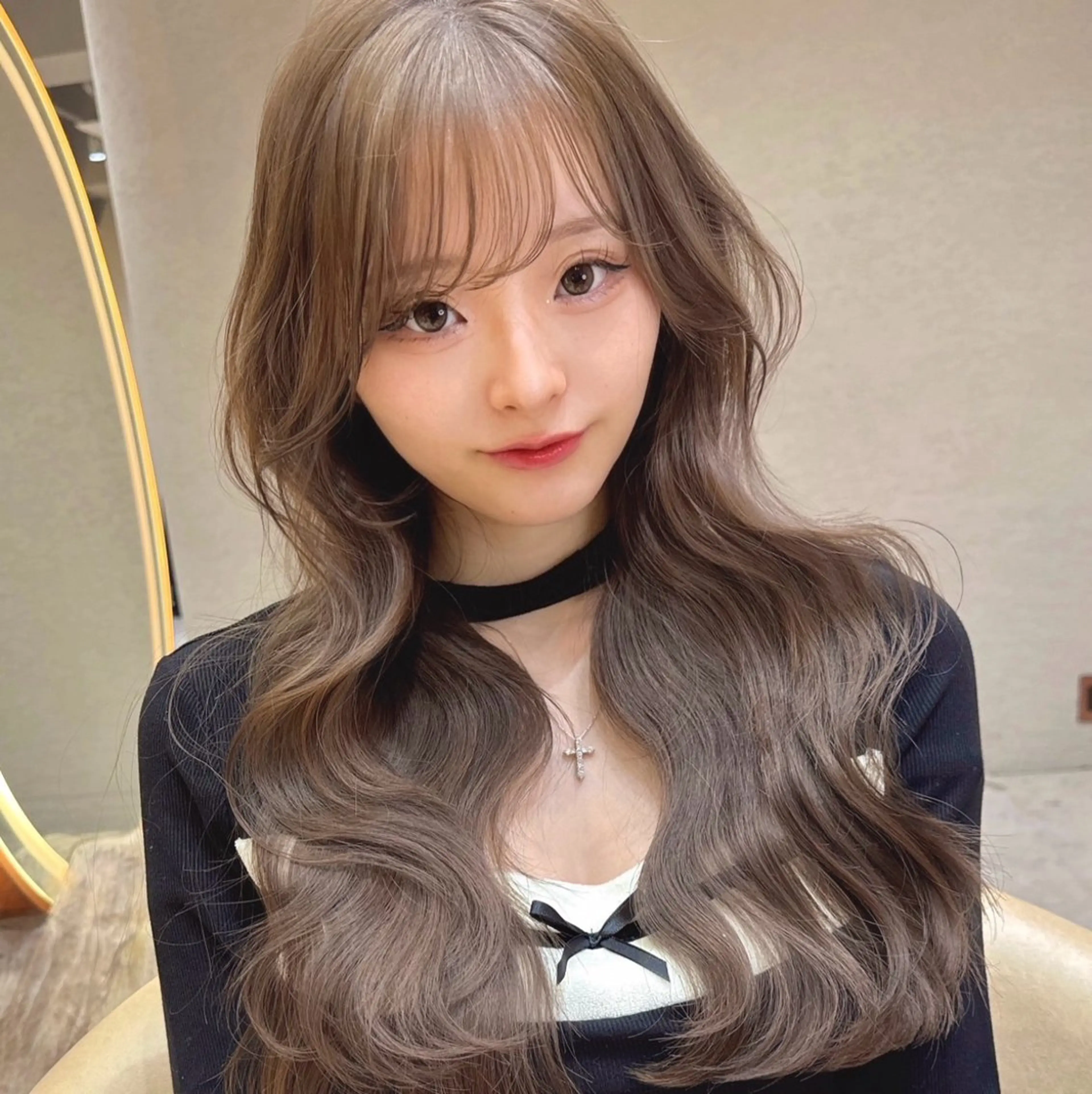 ロング カラー 似合わせカット カット ヘアカラー レイヤー/髪質改善 Lond ambreのヘアスタイル