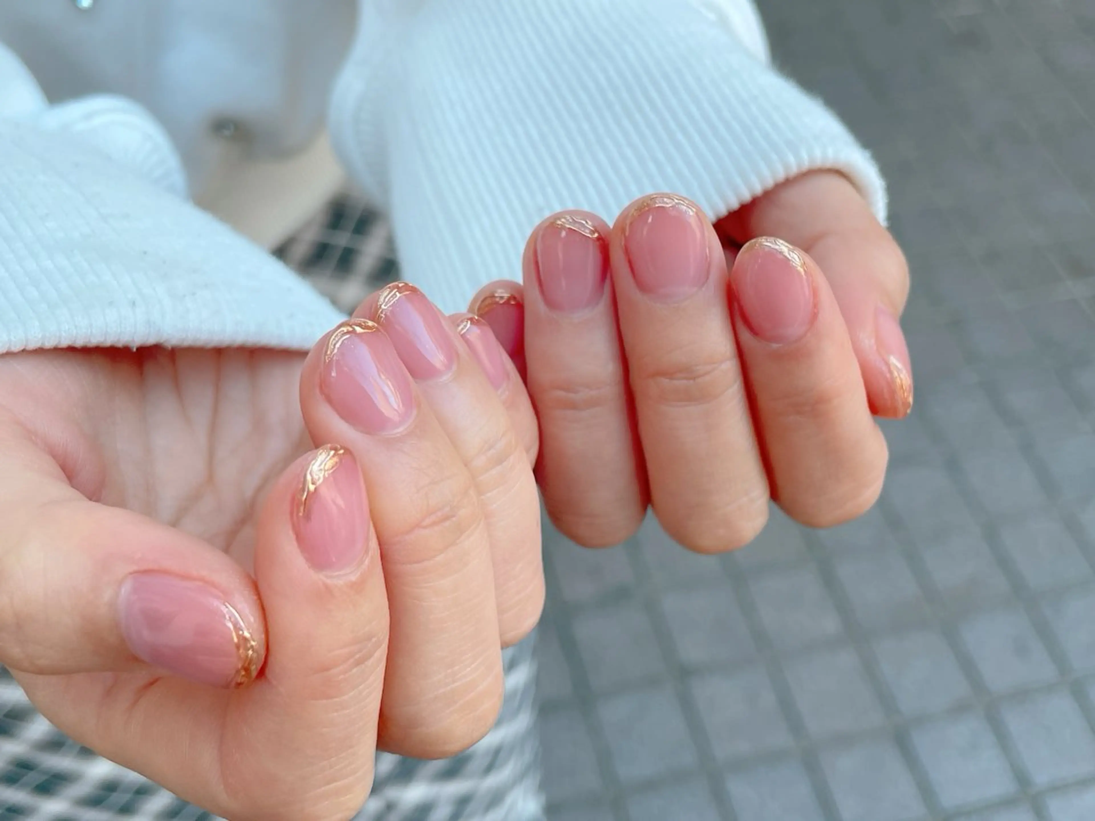 ネイル ジェルネイル ニュアンスネイル パラジェル 春ネイル ブライダルネイル nailroom OHANA🌴のネイルデザイン