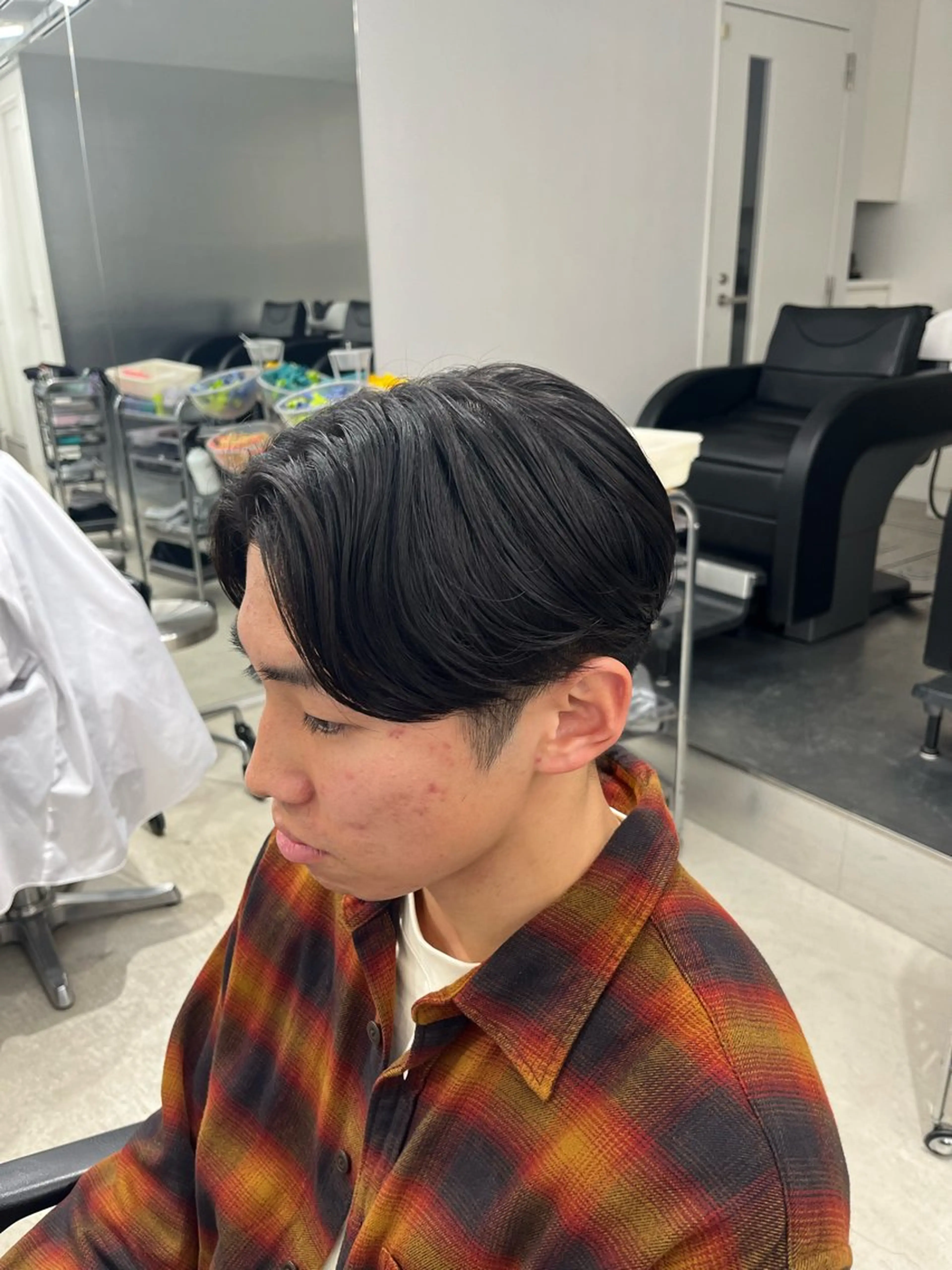 メンズ 縮毛矯正 深谷 侑亮のヘアスタイル