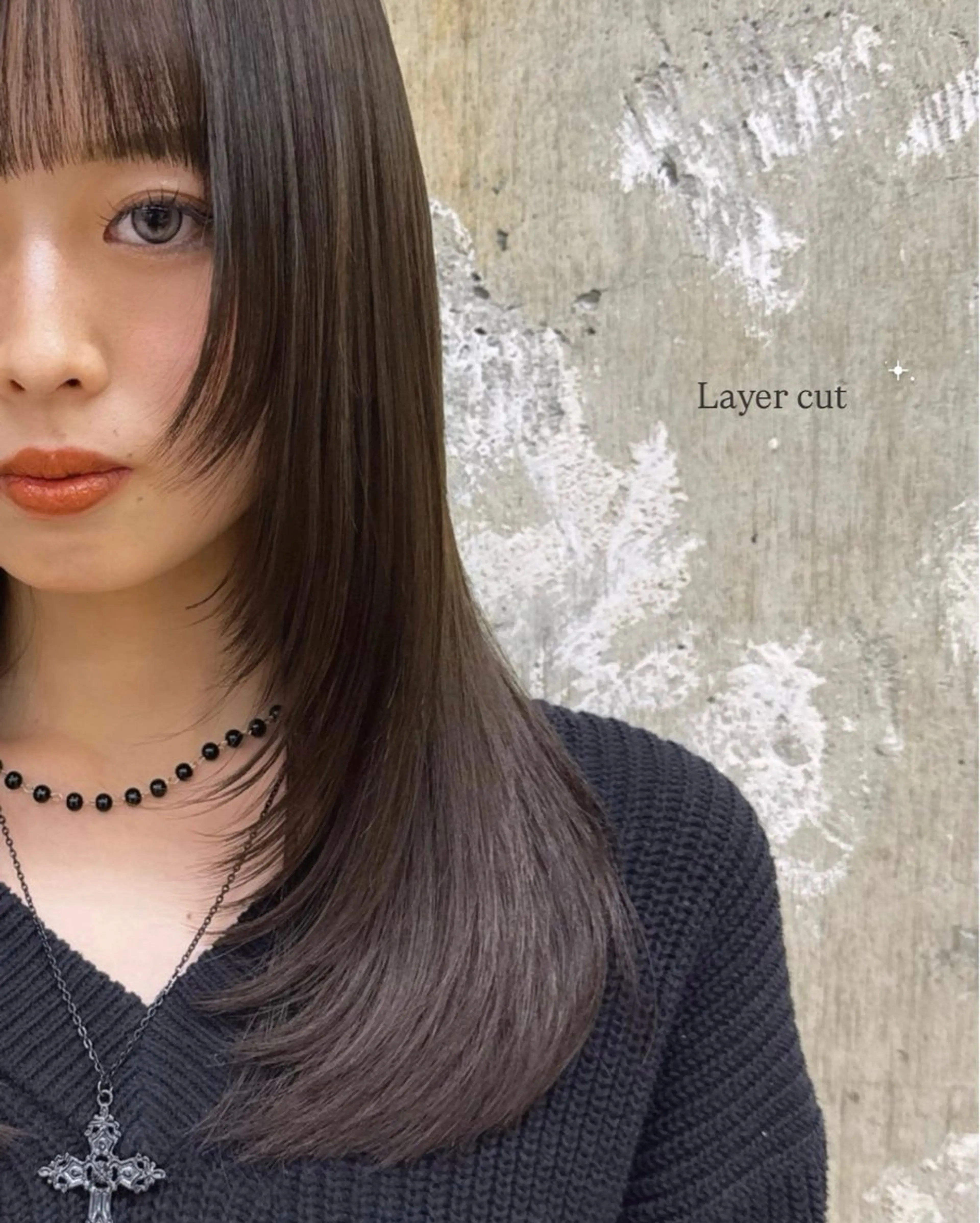 ミディアム カット レイヤー⌇アレンジ ⌇misato🩶のヘアスタイル