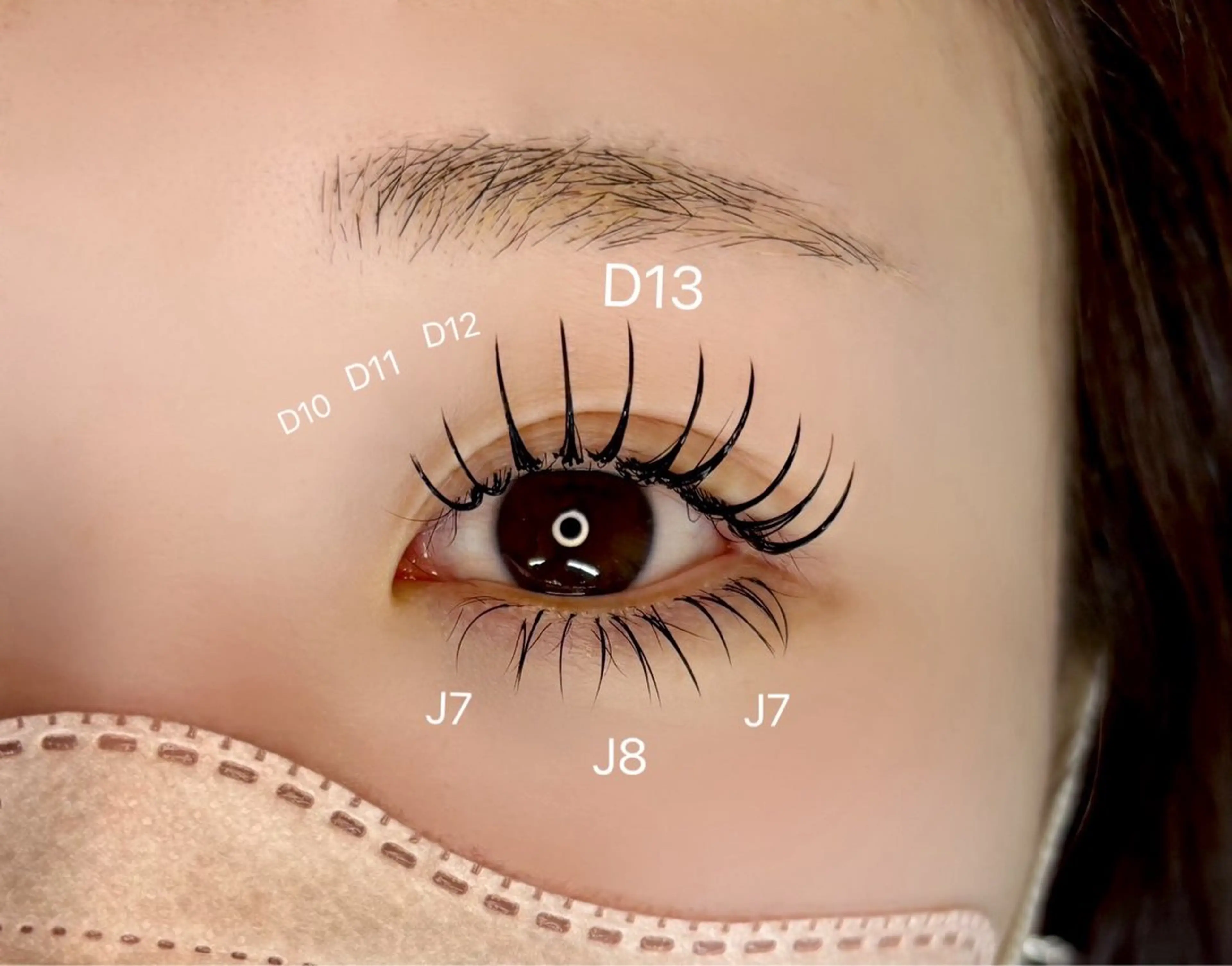 マツエク・マツパ マツエク 冨樫 莉央のマツエク・マツパデザイン