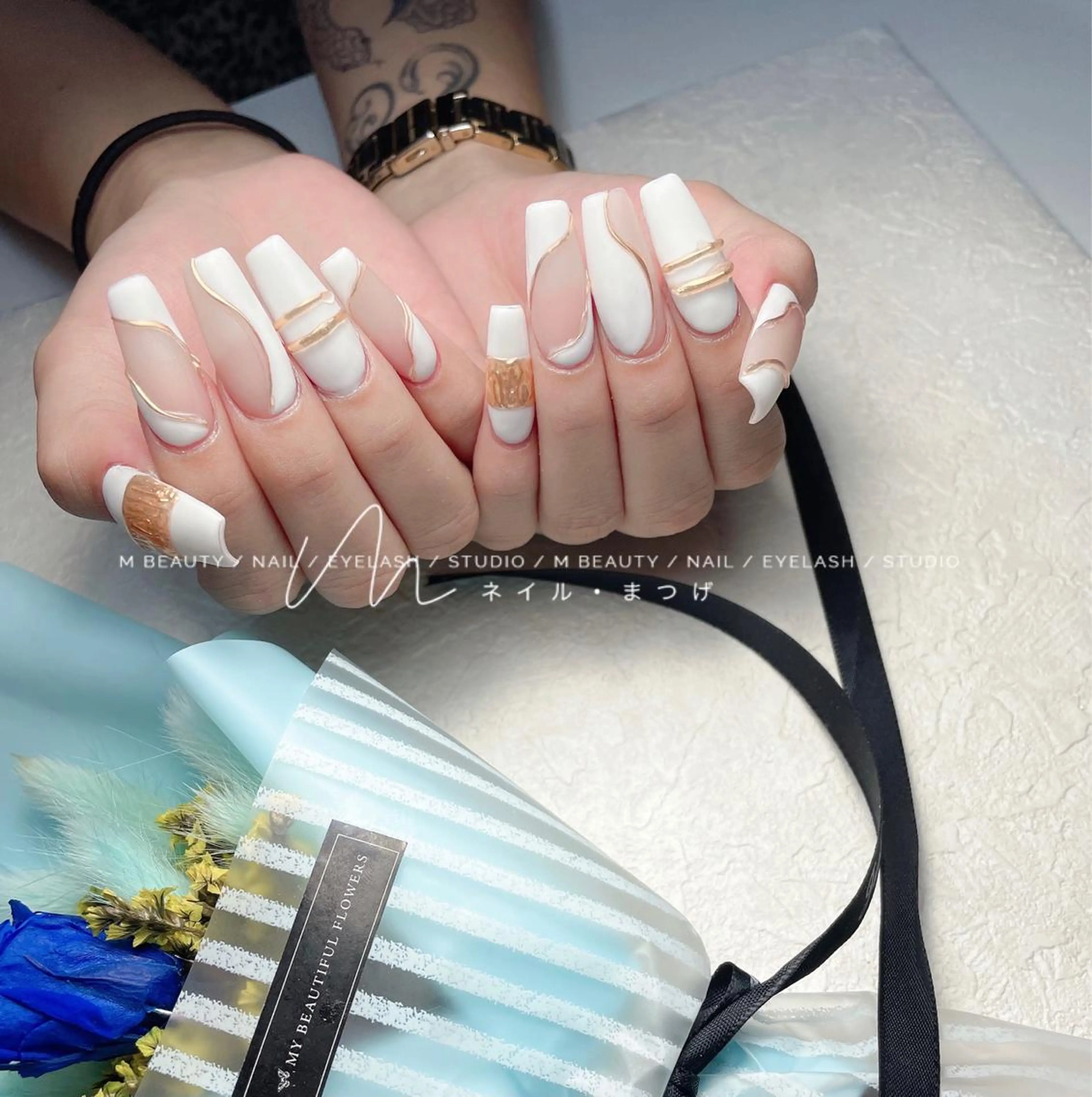 ネイル M🌷nail 長さだし専門店のネイルデザイン