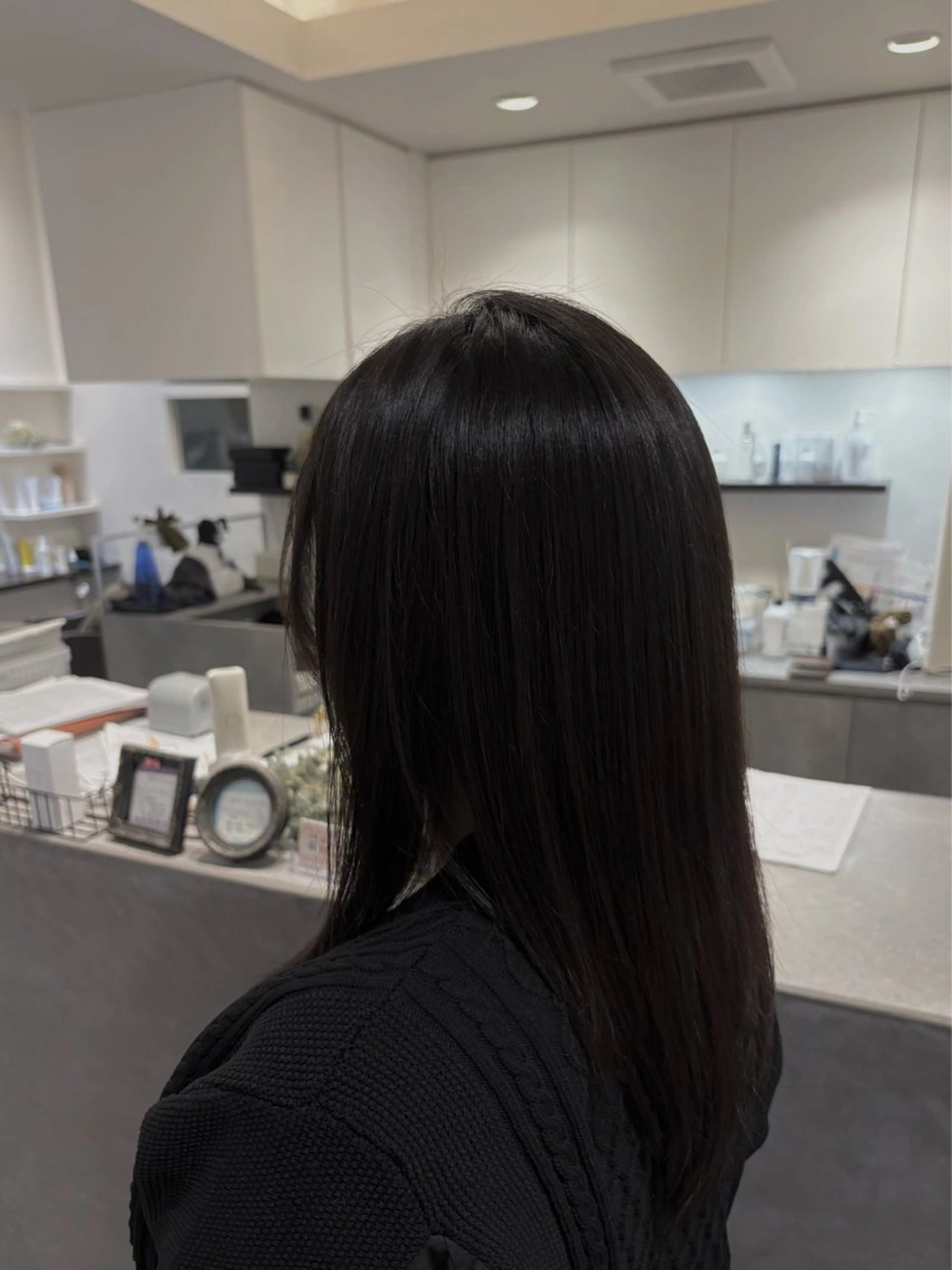 セミロング 酸性ストレート 縮毛矯正 はしもとひより/ 巻ける矯正/艶カラーのその他イメージ