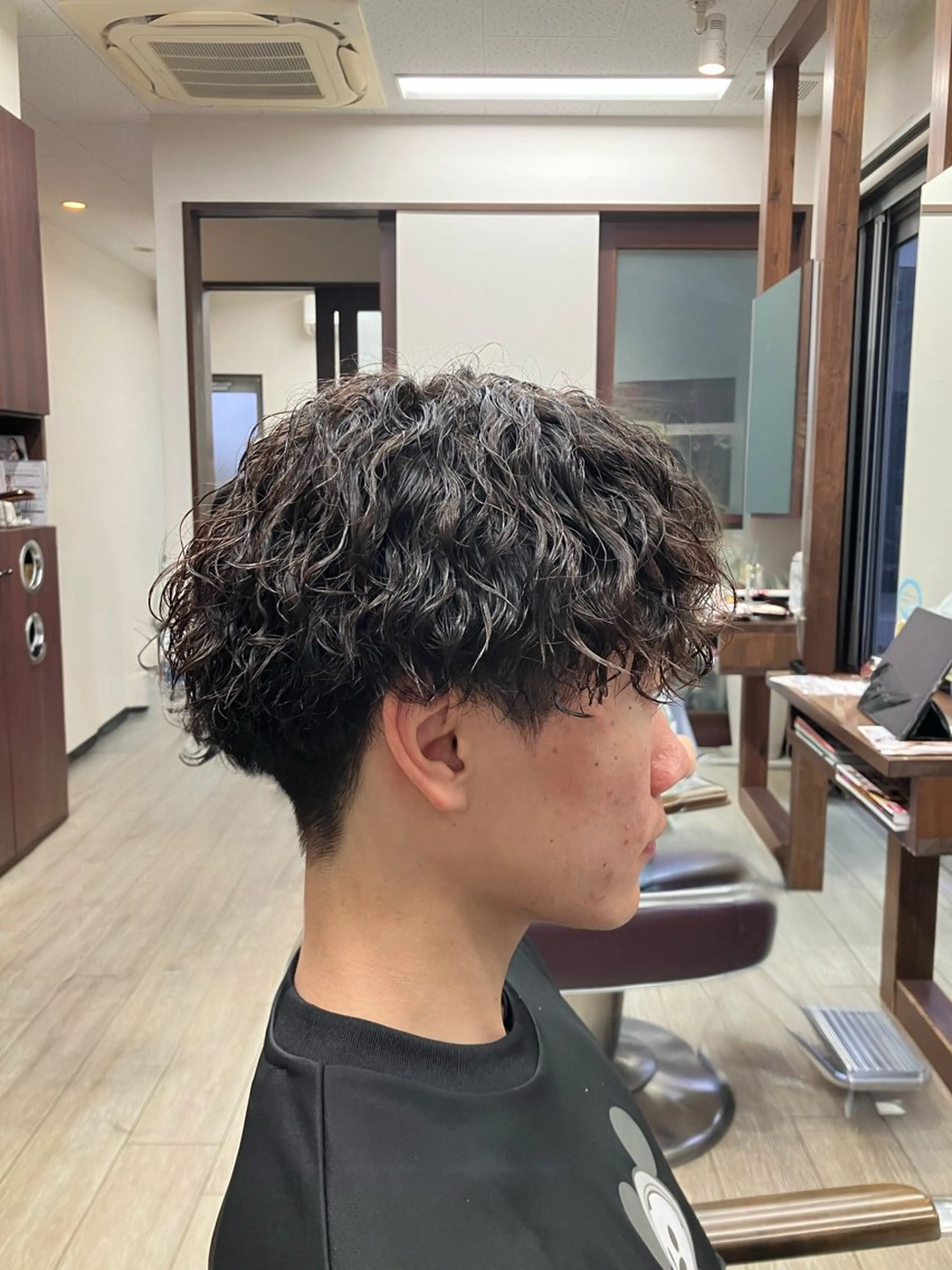 似合わせカット＋メンズパーマの写真