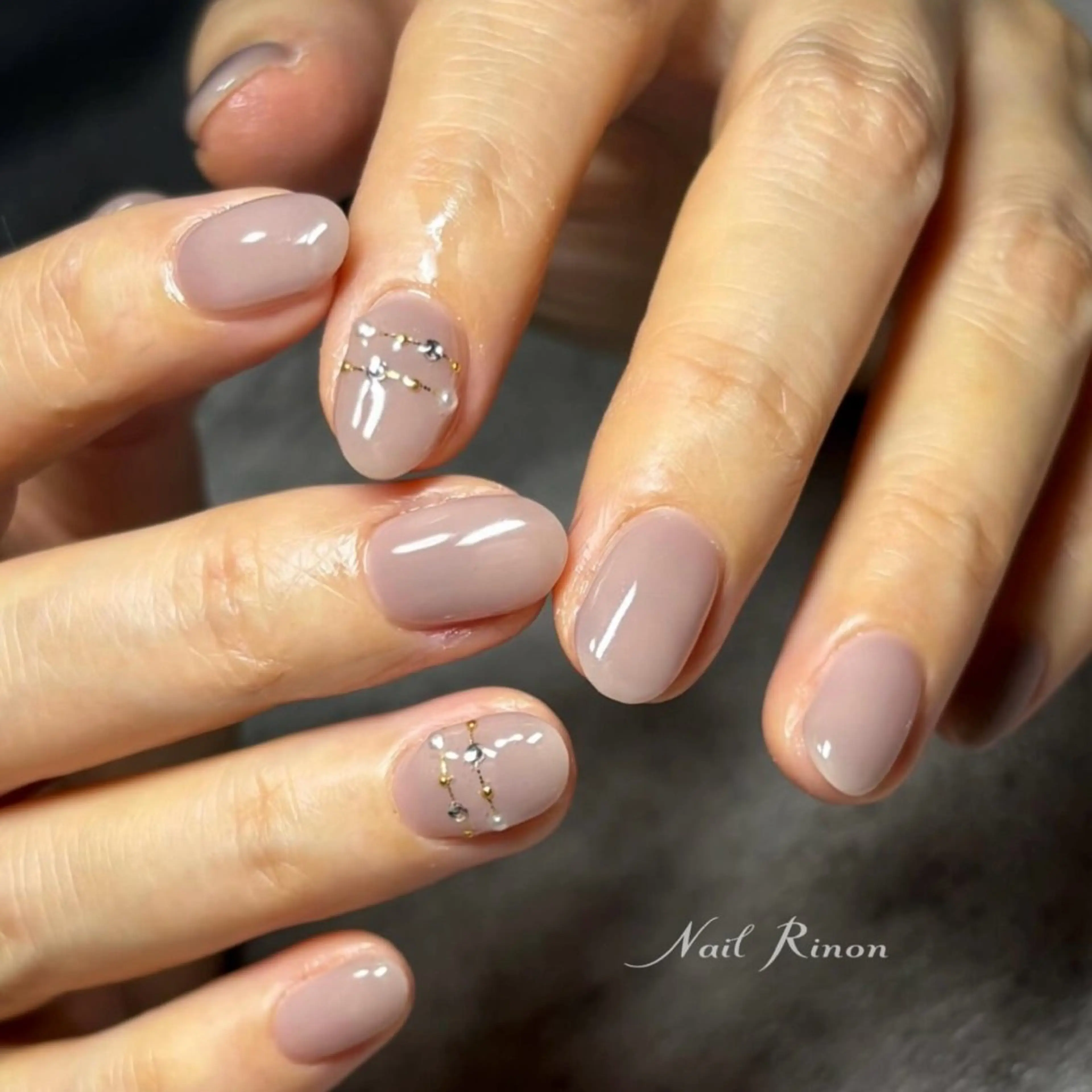 ネイル シンプルネイル ハンドネイル Nail Rinonのネイルデザイン