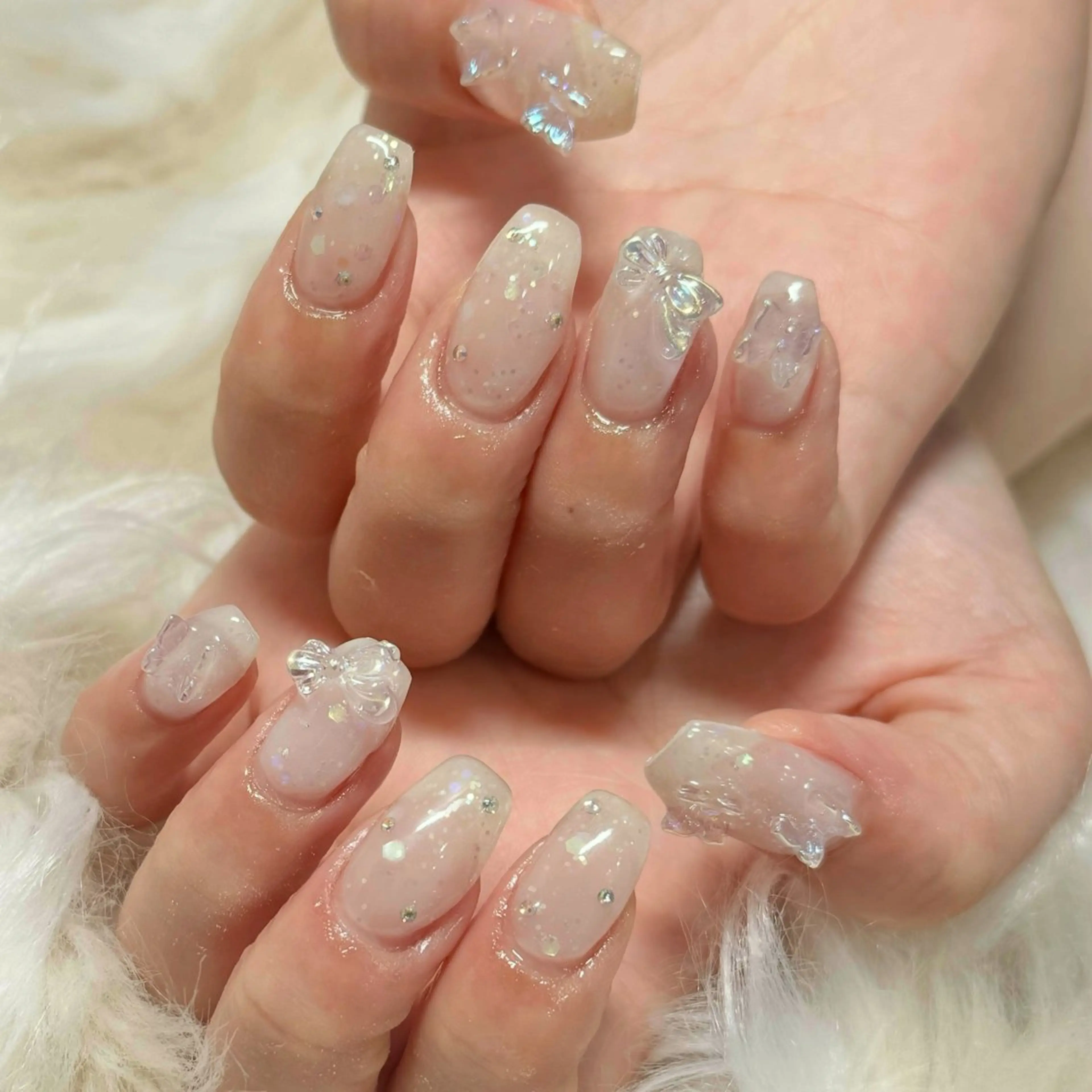ネイル 長さ出し フットネイル フレンチネイル ジェルネイル グラデーション ハンドネイル Nail&eye Belire 新宿のネイルデザイン
