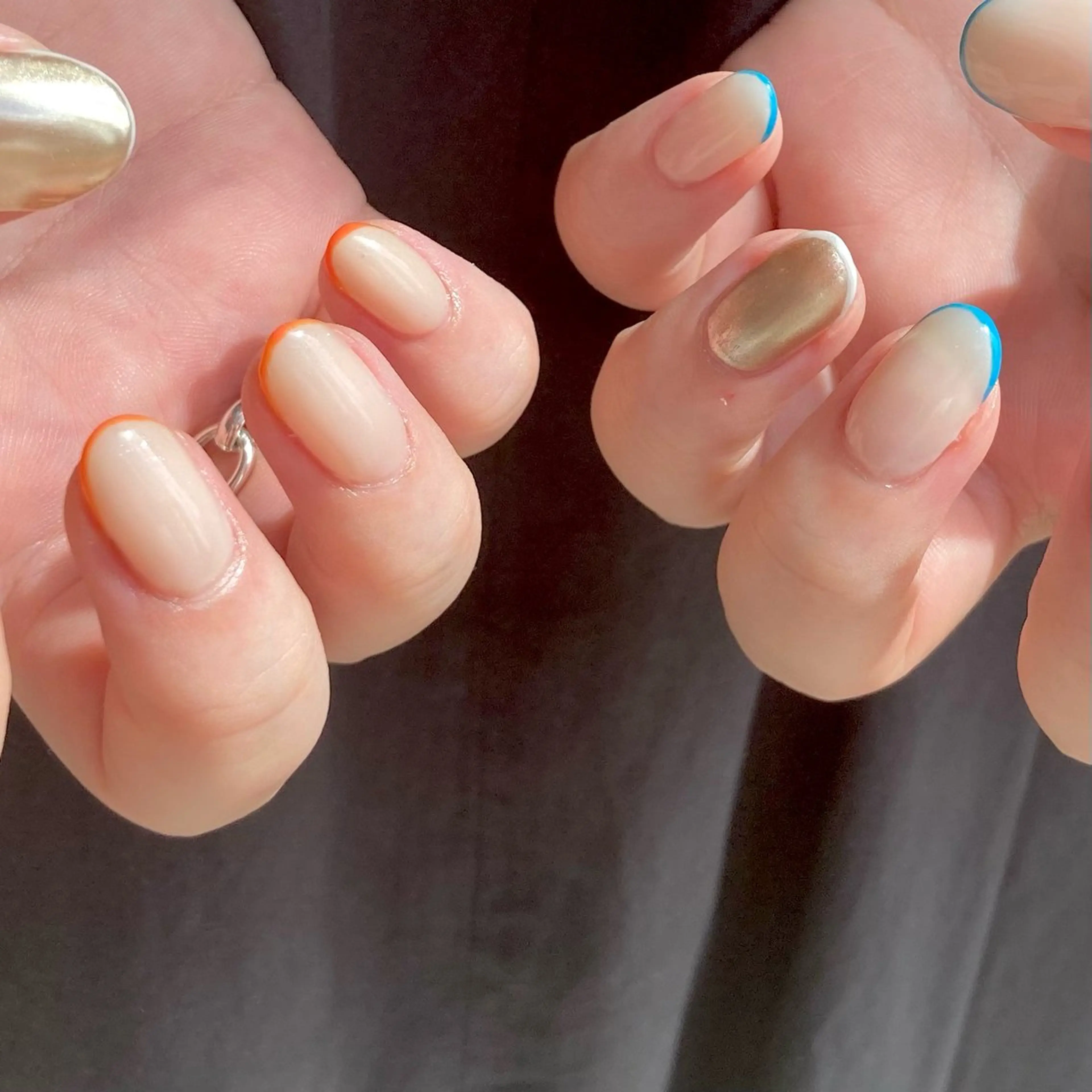 【平日限定キャンペーン価格】細フレンチネイル(オフ無し)の写真