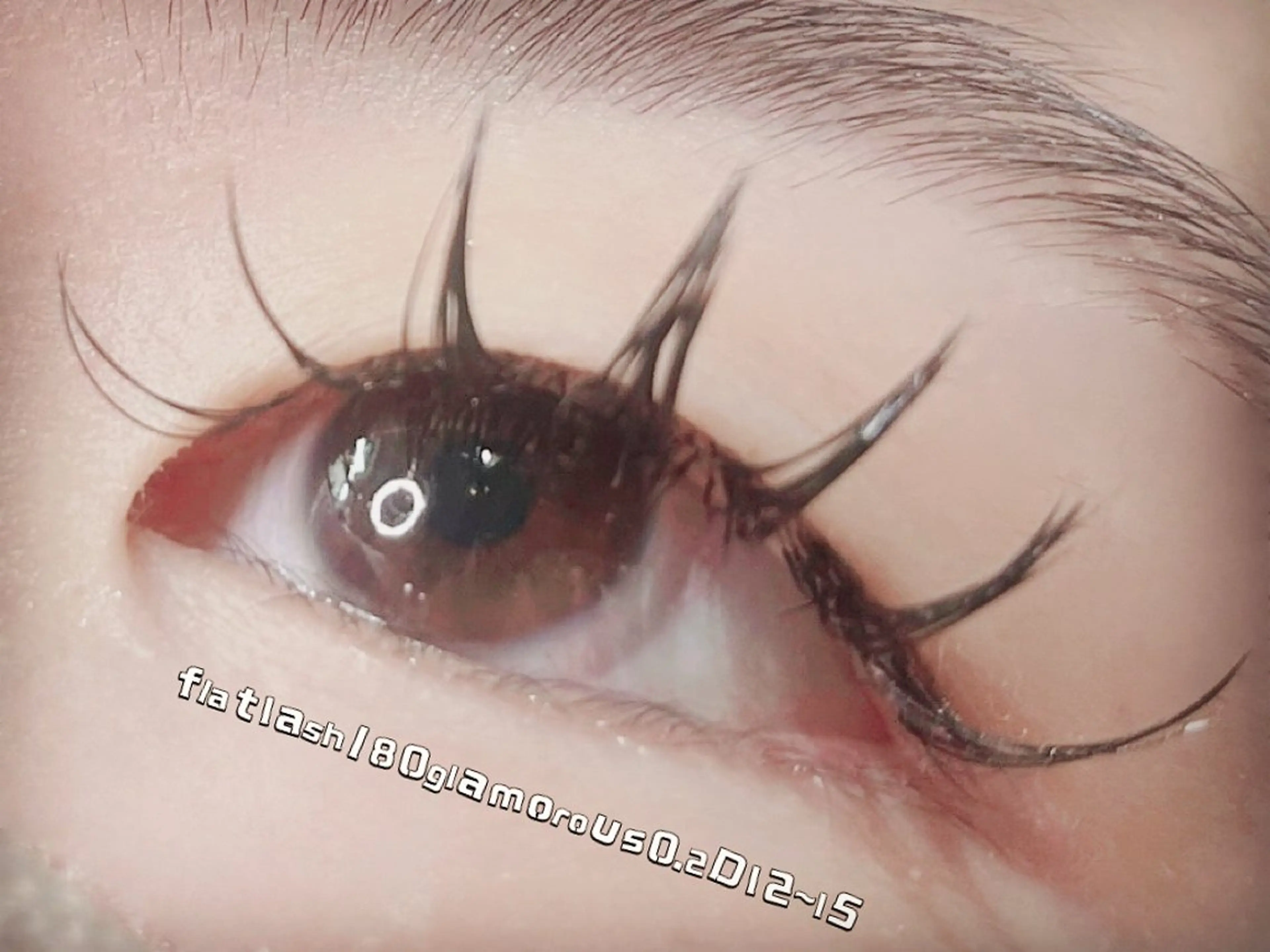 マツエク・マツパ Dカール フラットラッシュ マツエク 若松 絵美のマツエク・マツパデザイン