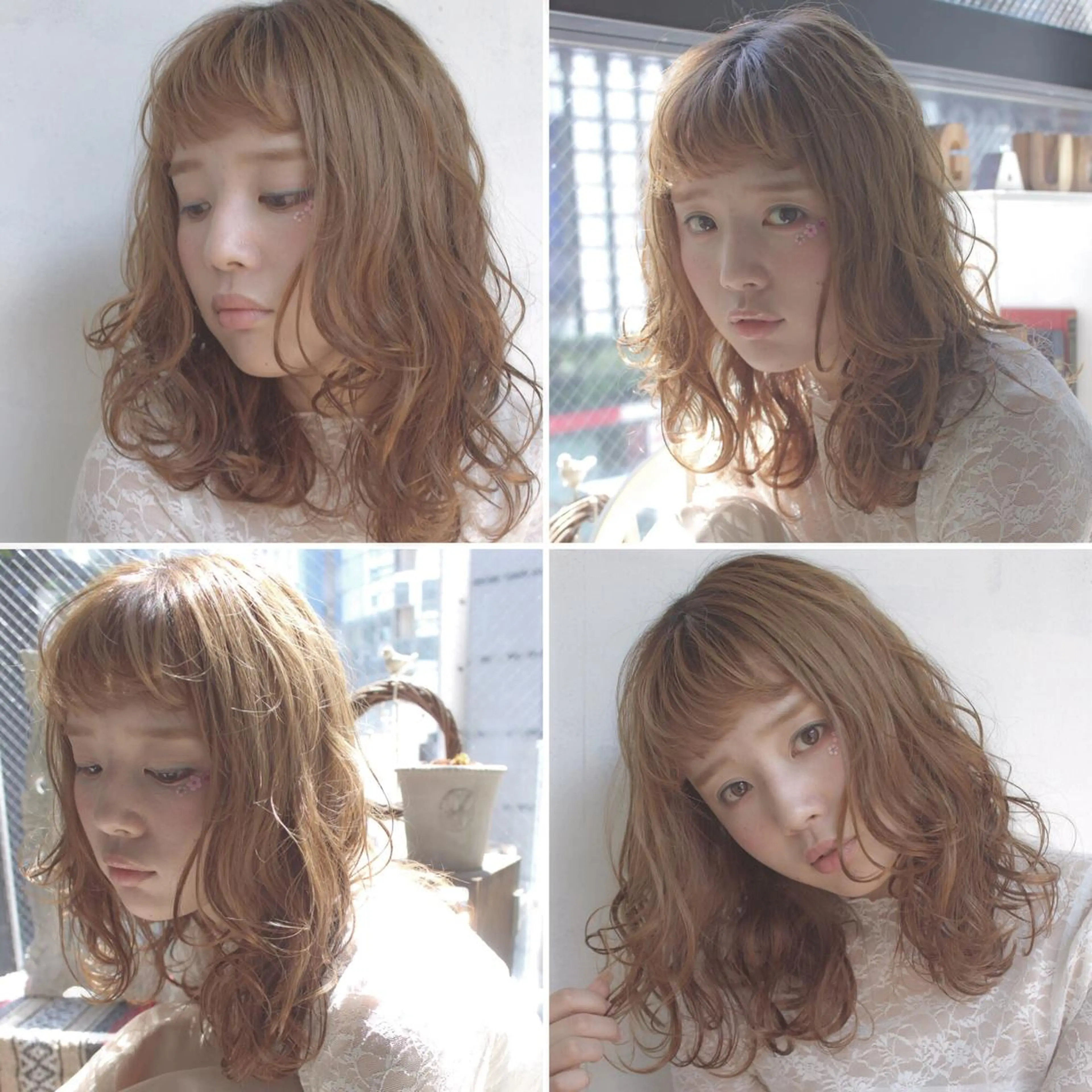 ミディアム カラー ヘアアレンジ エクステの神様 ▫️原島ユウヤ▫️のヘアスタイル