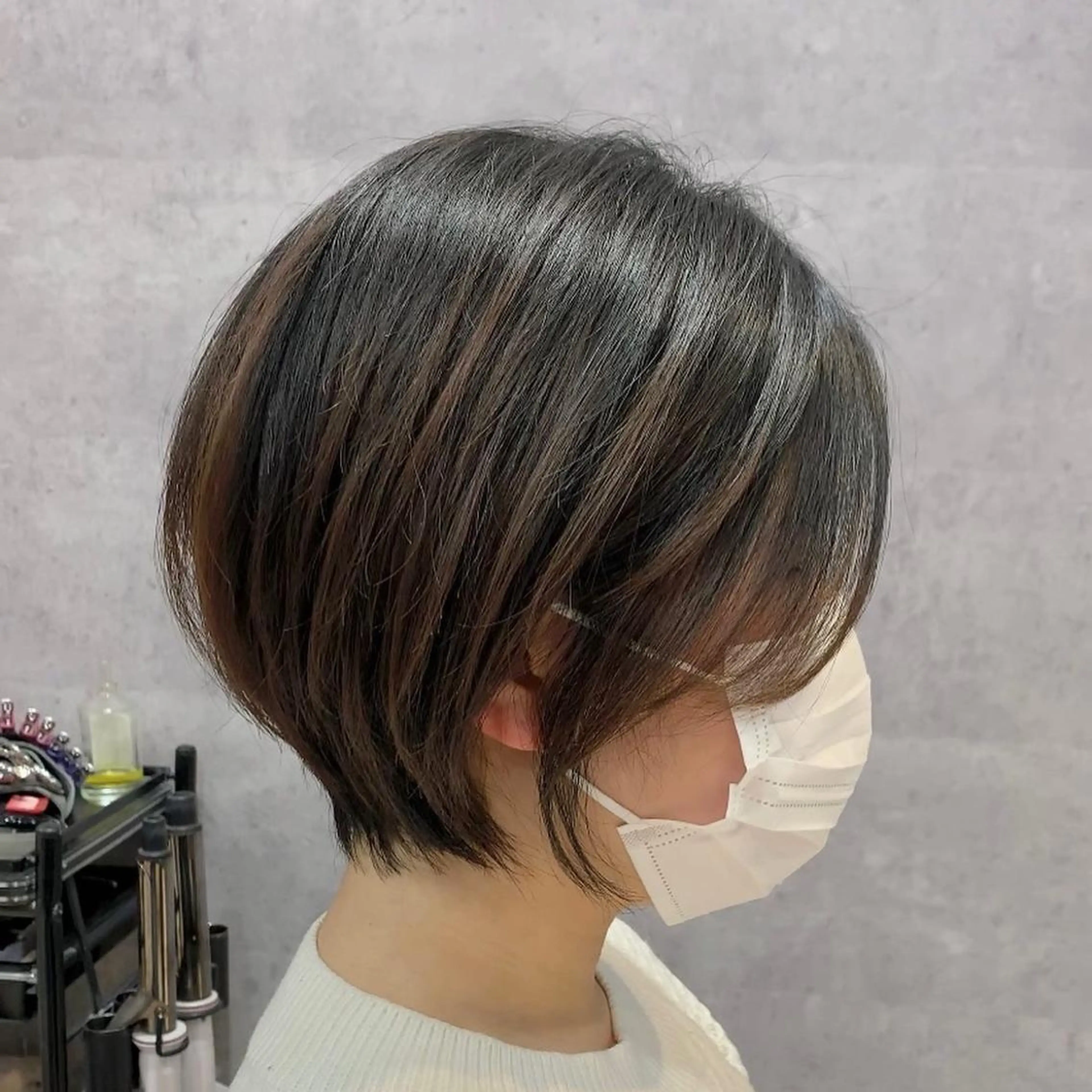 ショート くびれヘア ショートヘア カット B E C H I C O〔べち子〕のヘアスタイル