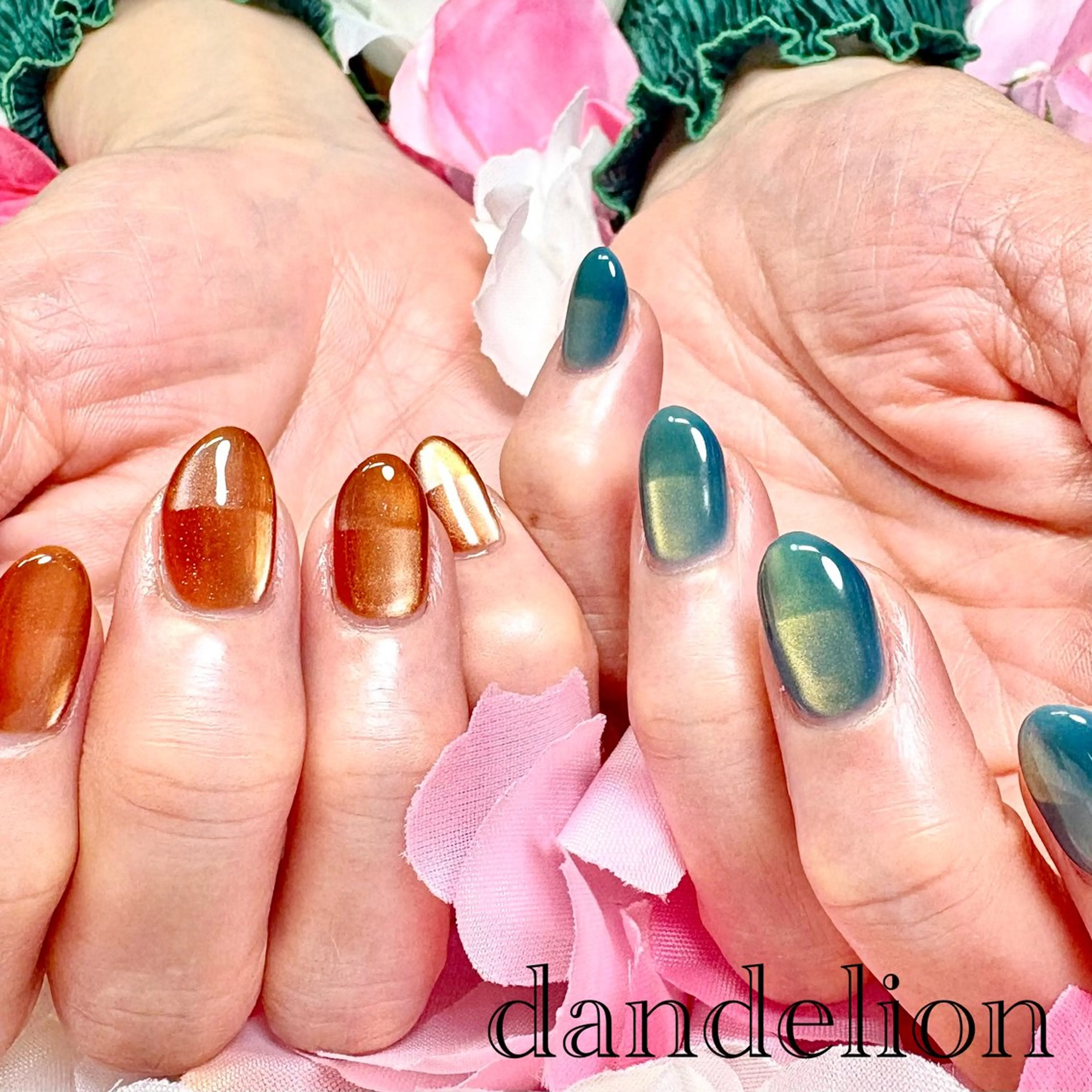 ネイル ハンドネイル ハンドケア dandelion ダンデライオンのネイルデザイン