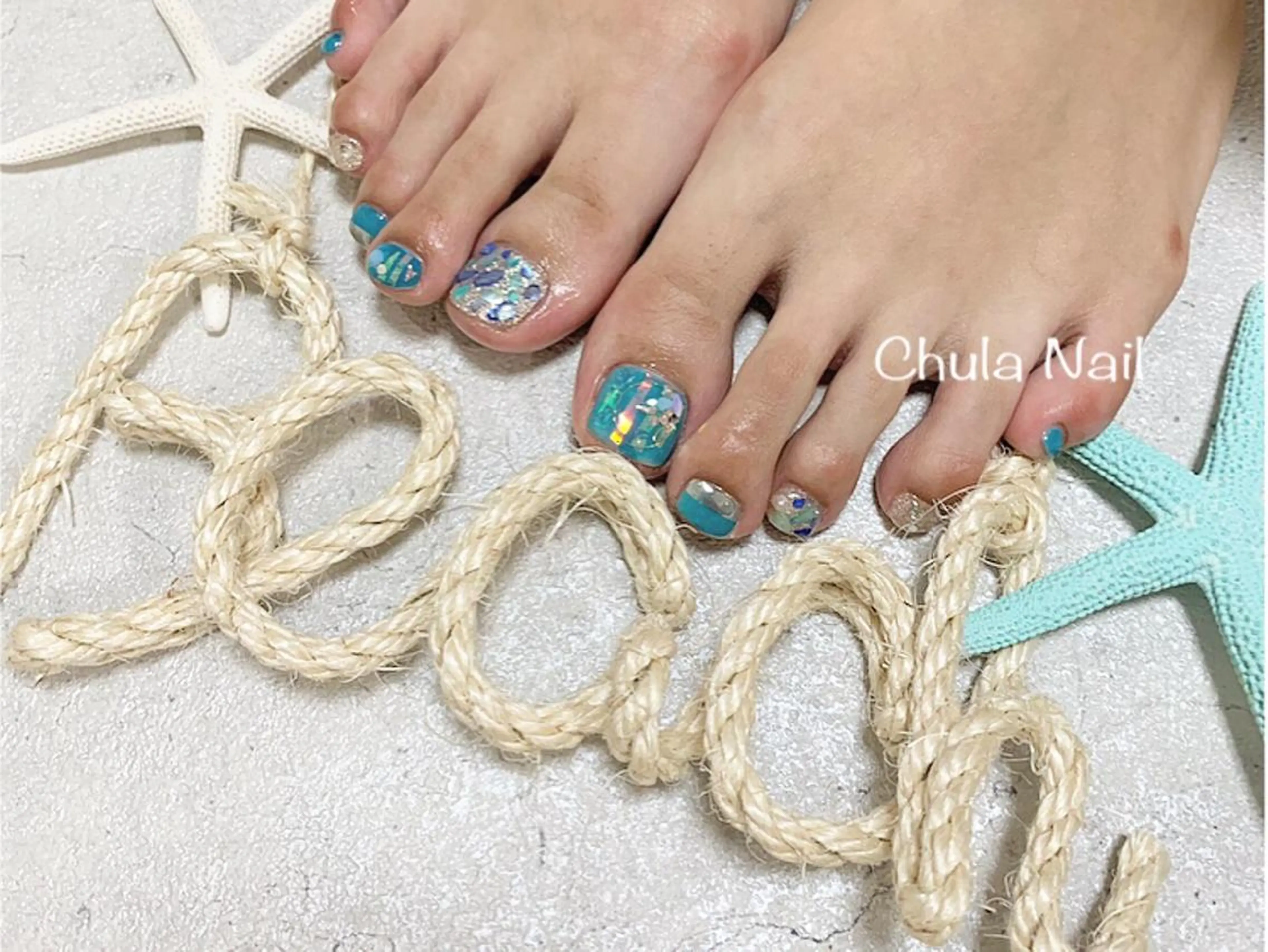 ネイル フットネイル ëmma nail_ by chulaのネイルデザイン