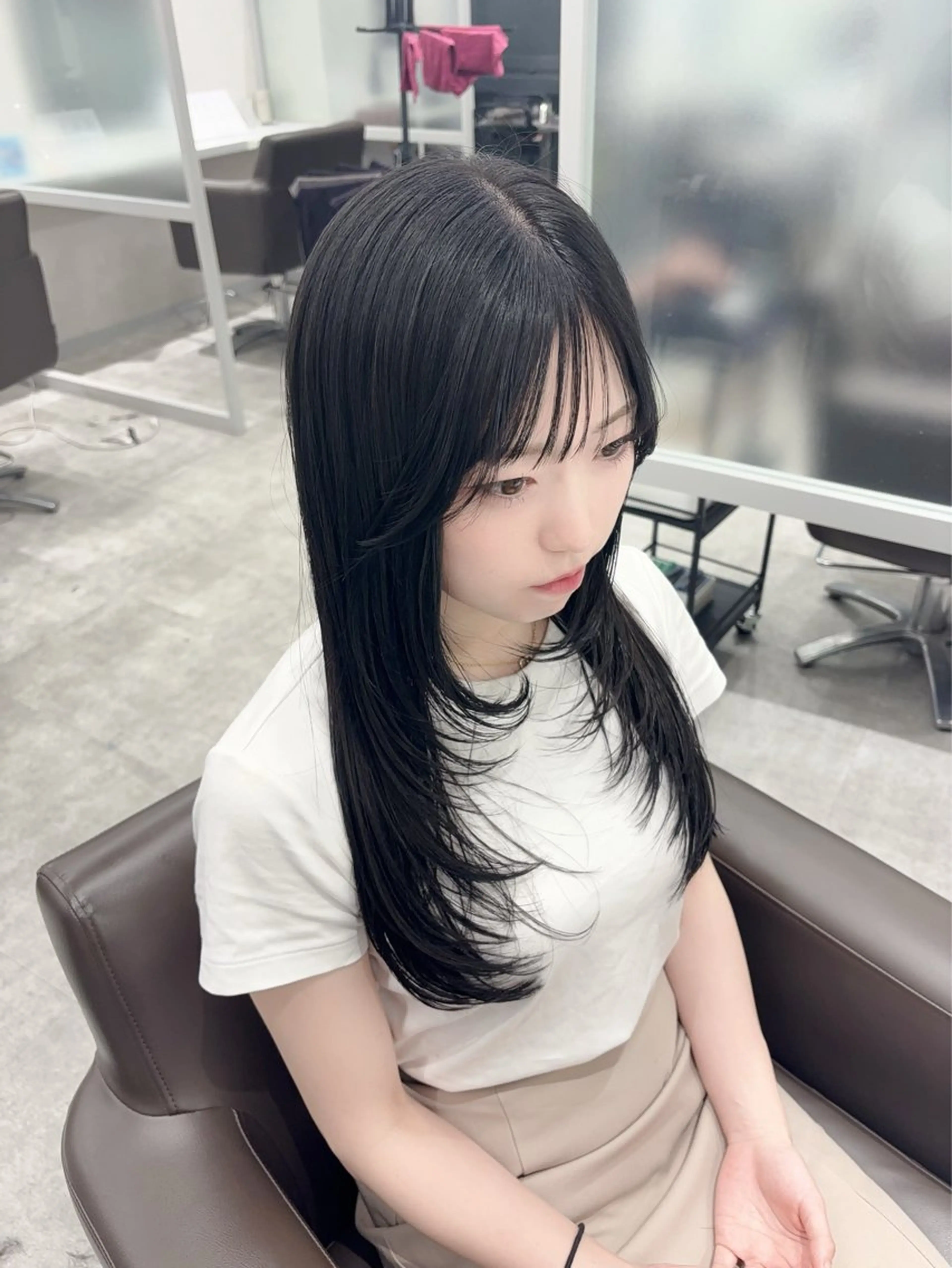 ロング 門原 理子のヘアスタイル