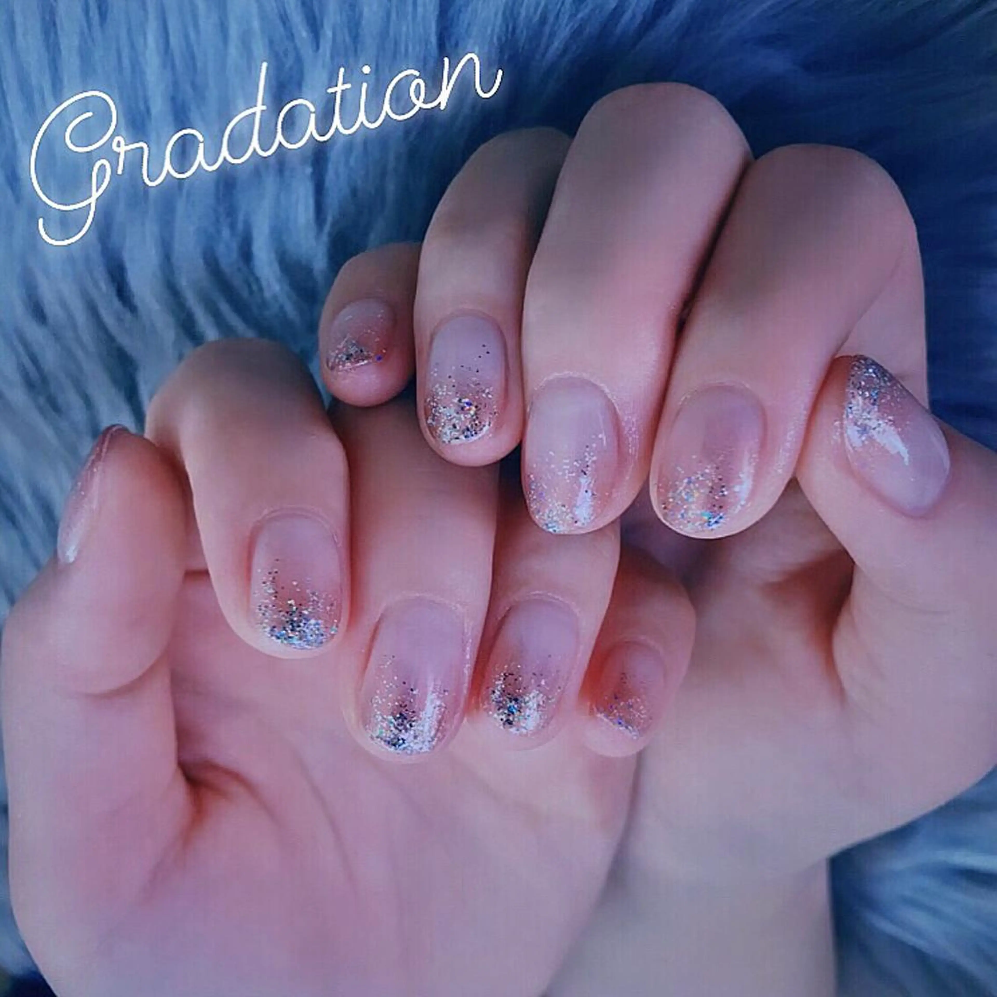 ネイル グラデーション ラメ(グリッター) ラメグラデーション シンプルネイル NOIROUGE所属・NOI ROUGEのネイルデザイン