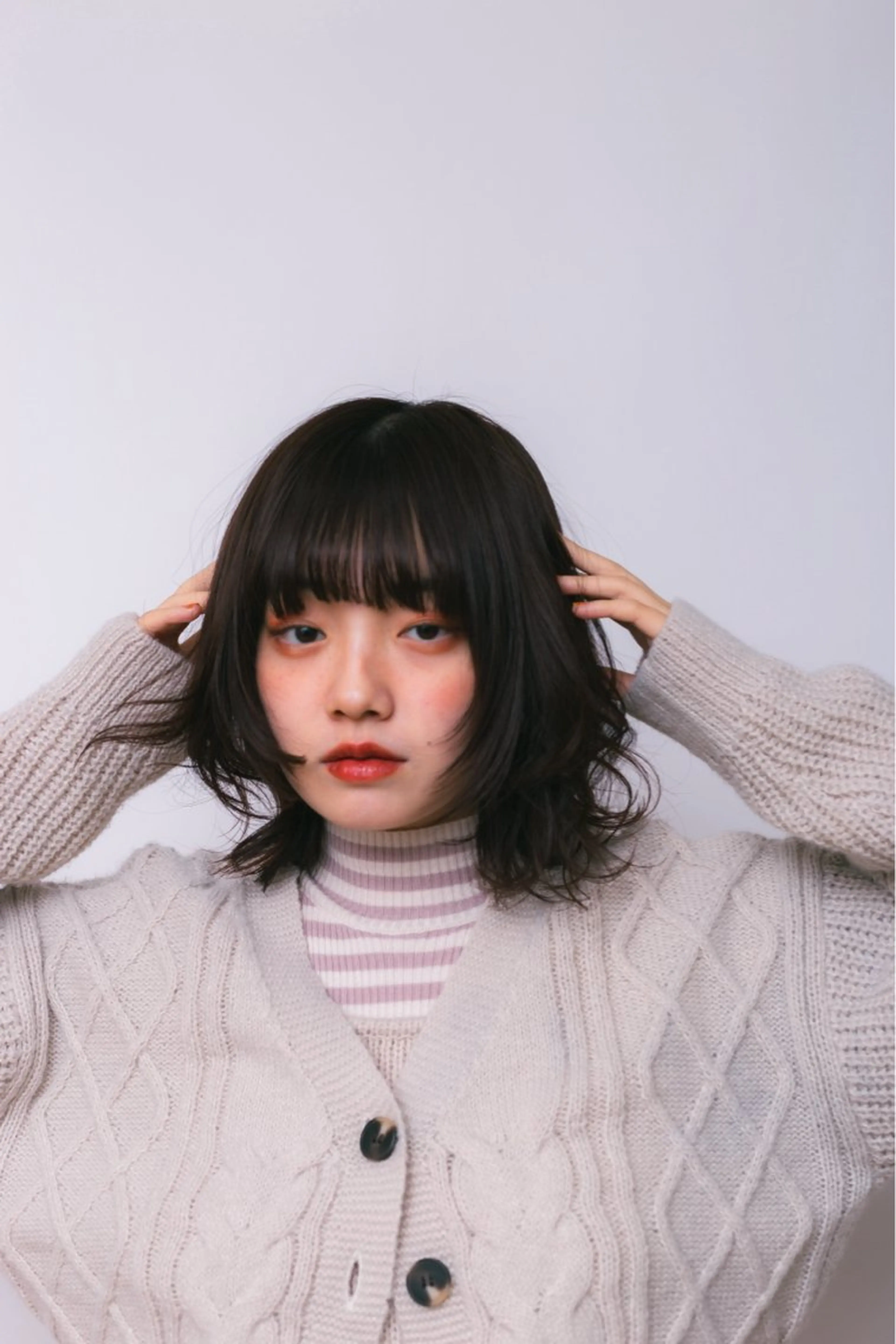 ミディアム 佐藤 かののヘアスタイル