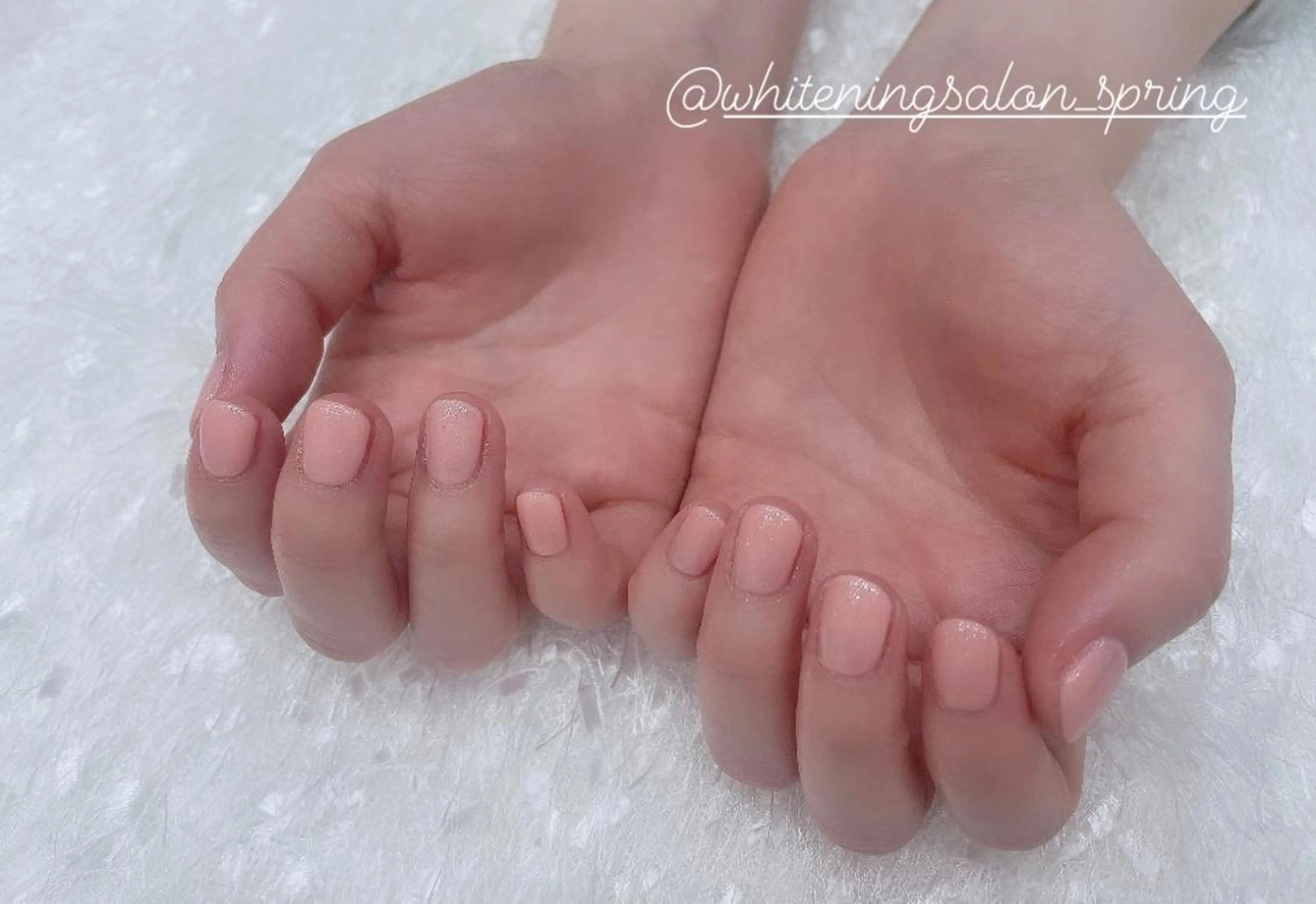 ネイル ピンク ピンクベージュ Nakao Hitomiのネイルデザイン