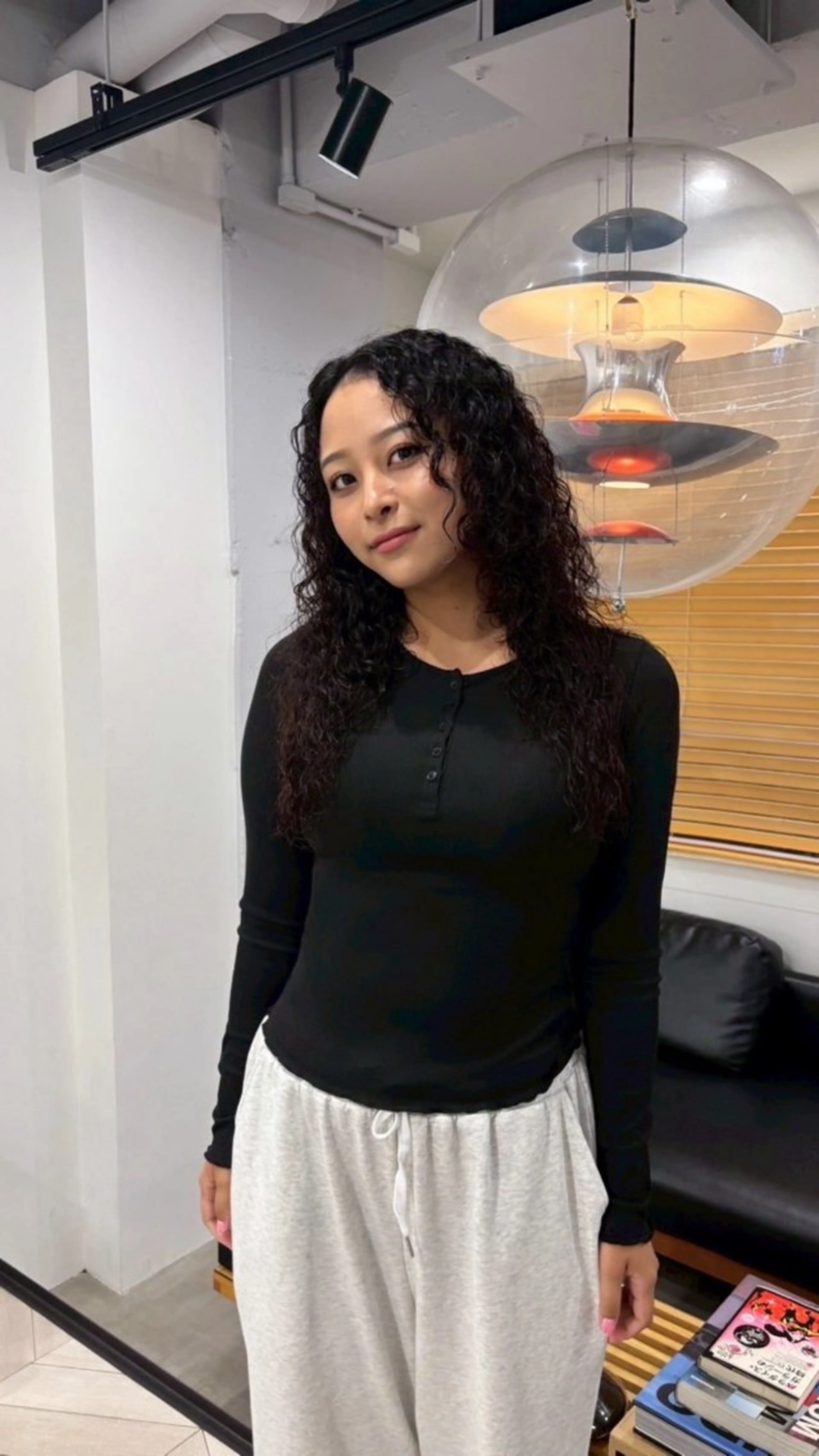 パーマ 熊取谷 茉那のヘアスタイル