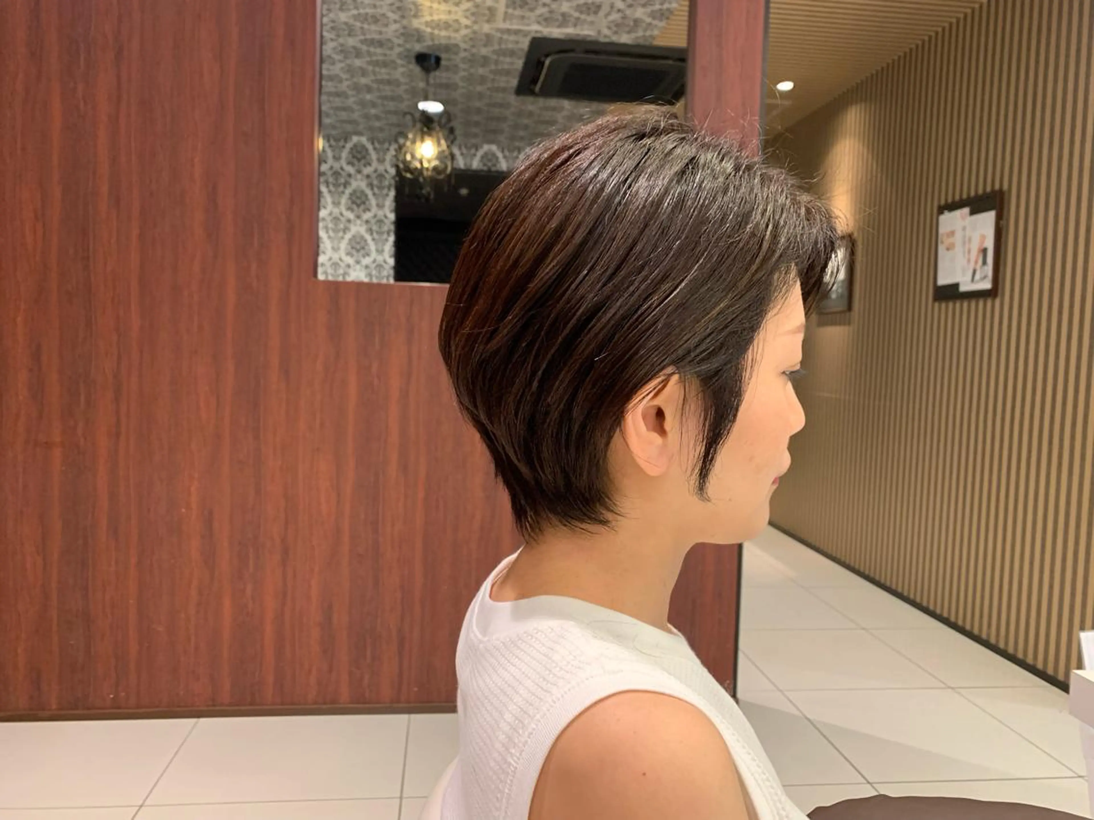 ショート カラー パーマ ヘアアレンジ 葛西 縮毛矯正のプロ ブリーチ矯正 青木俊のヘアスタイル